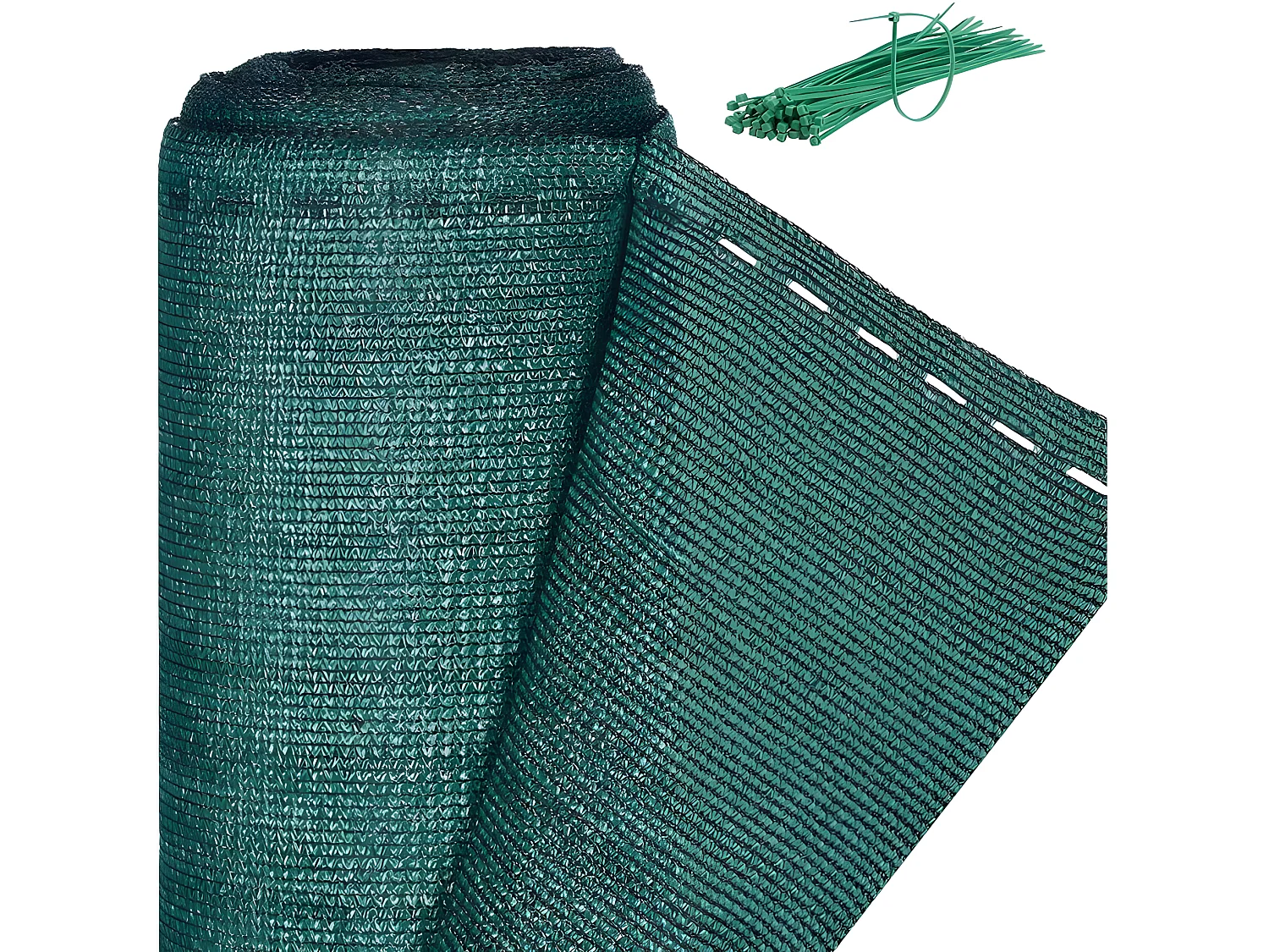 Sichtschutz synthetisch "Verdo" - 2 x 10 m - 90g/m² - Grün