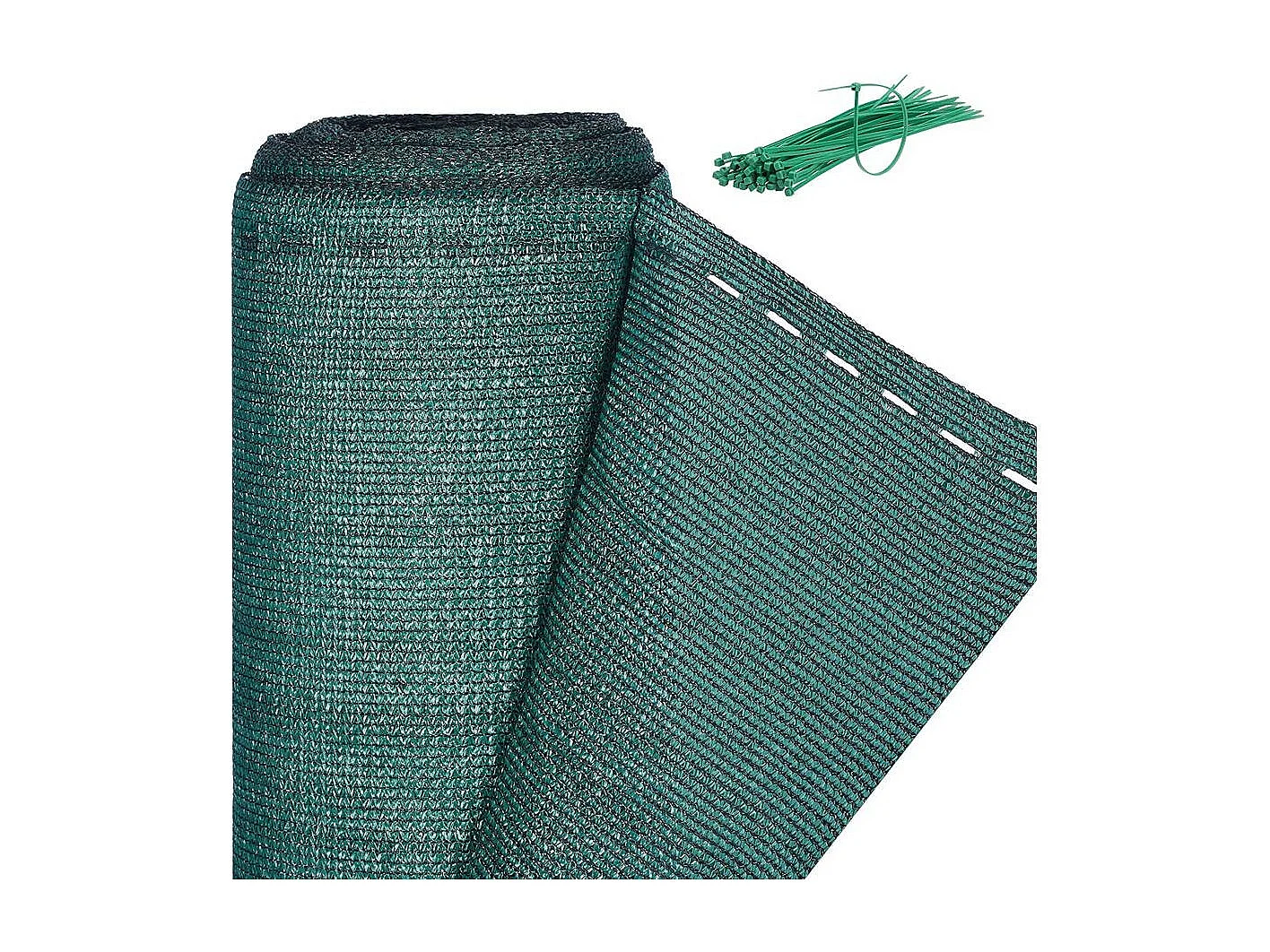 Synthetisch windscherm "Verdo" - 1 x 10 m - 90g/m² - UV-bestendig groen voor tuin en balkon