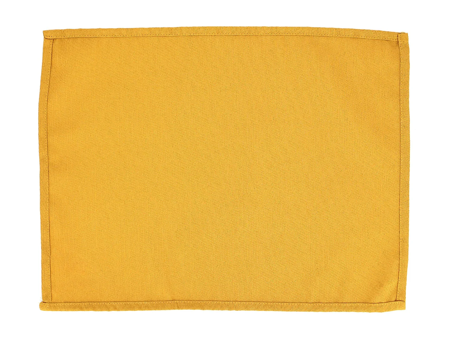 Lot de 2 sets de table 35x45 cm Jacquard coton CUBE jaune Curcuma