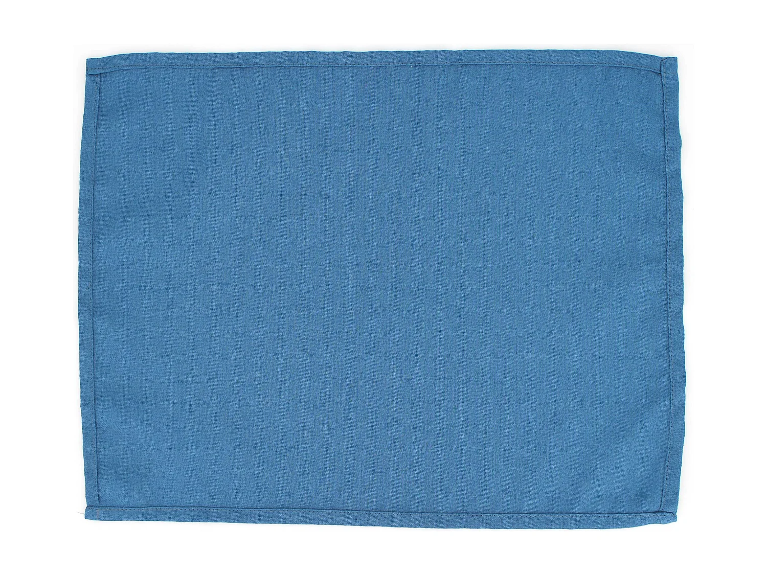 Lot de 2 sets de table 35x45 cm Jacquard coton CUBE bleu Cobalt