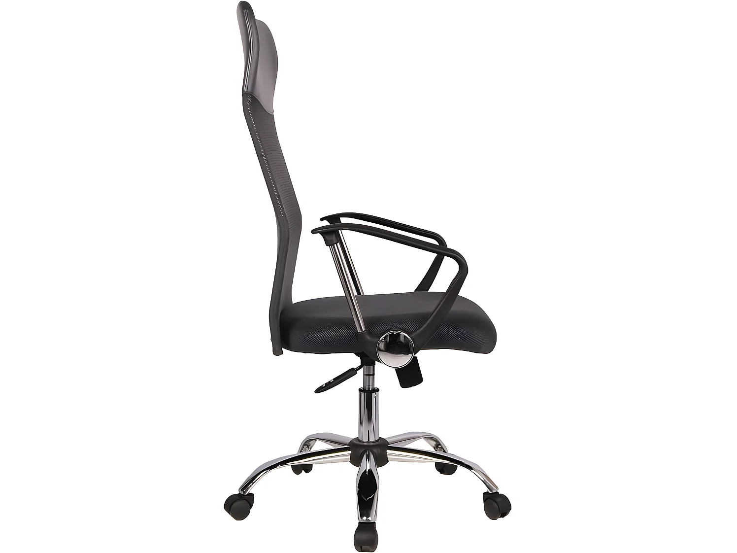 Silla de oficina con ruedas "Tino" - Gris