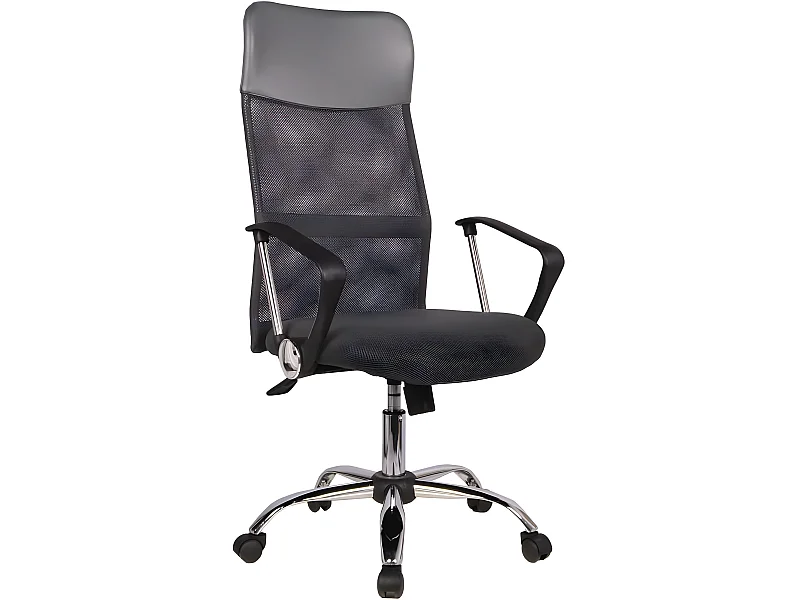 Silla de oficina con ruedas "Tino" - Gris