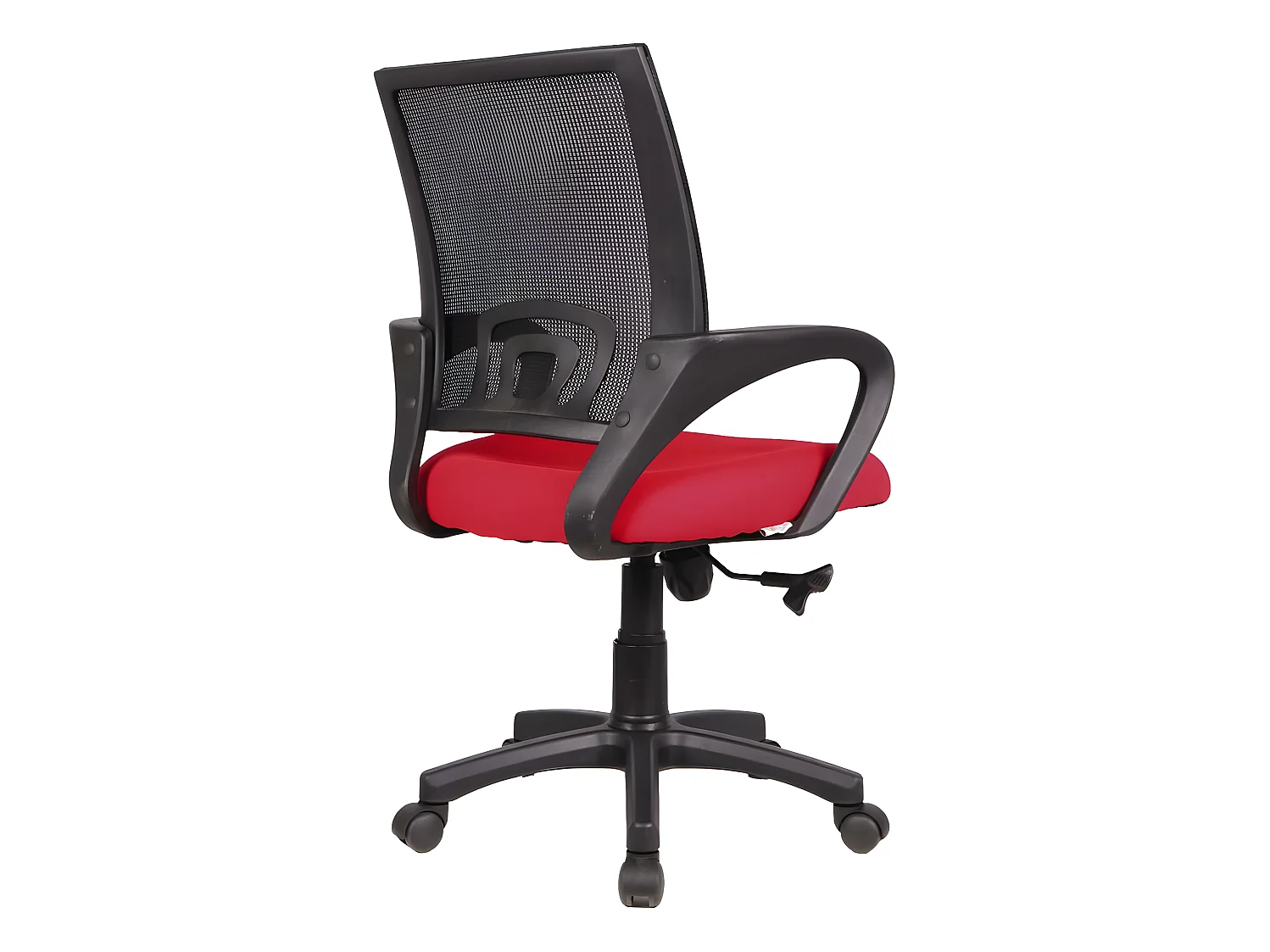 Cadeira de escritório com rodas "Dana" Preto/Vermelho com braços e altura ajustável