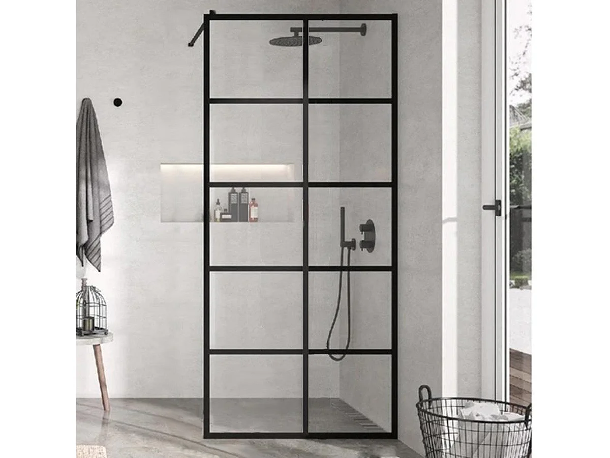 Parete doccia fissa FRESH INDUSTRIAL 80 cm