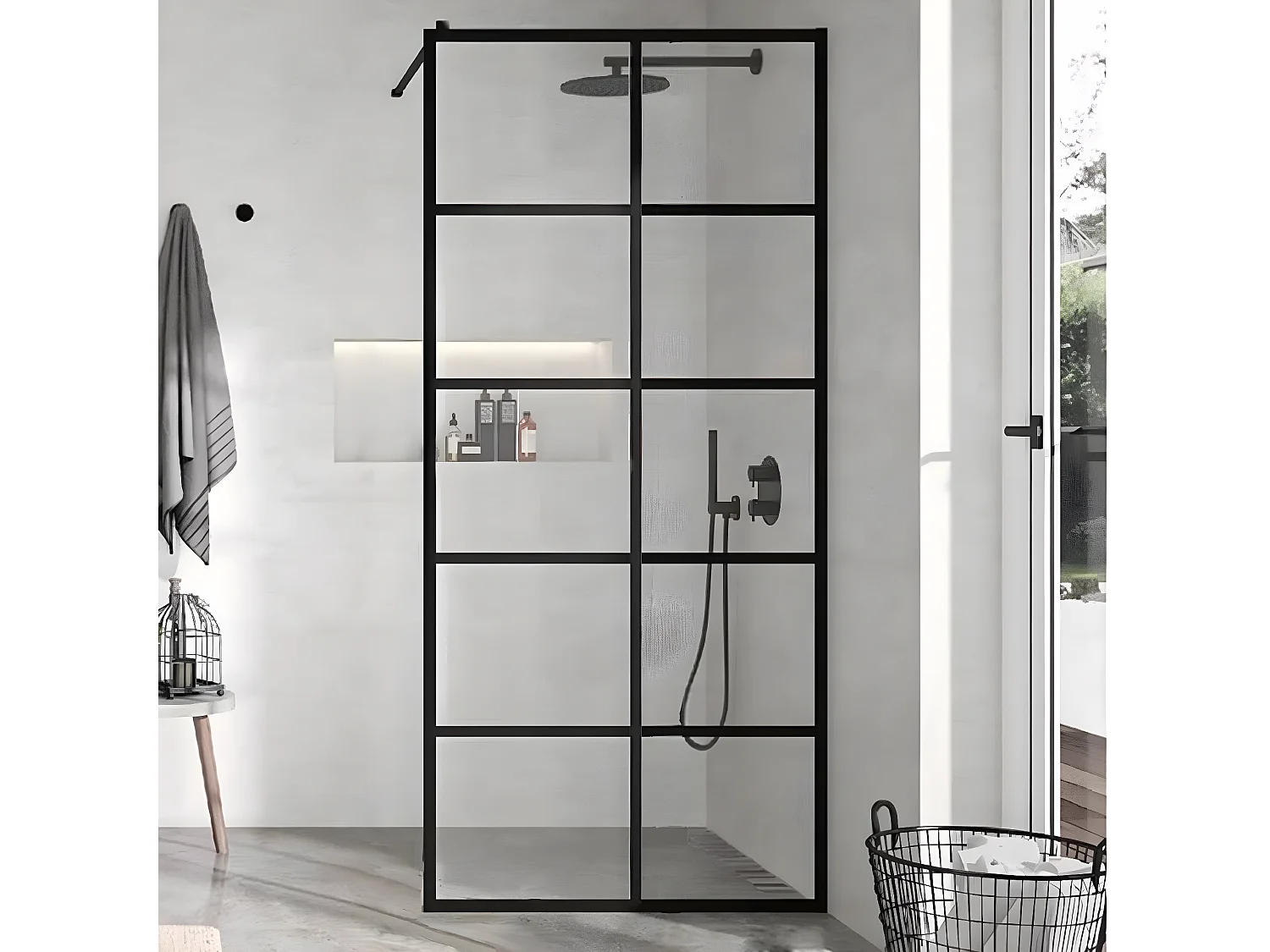 Paroi de douche fixe FRESH INDUSTRIAL 110 cm