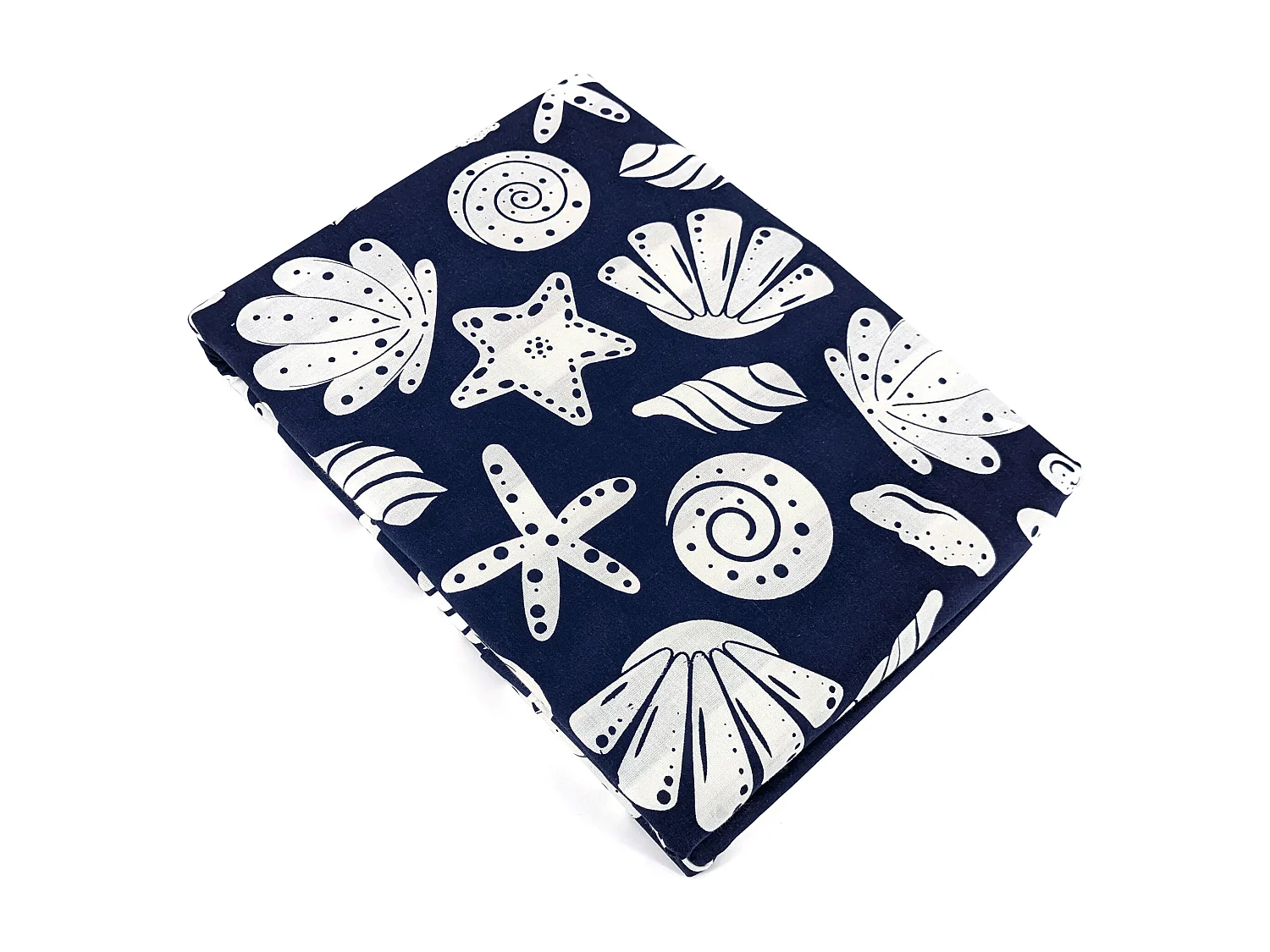 Parure de lit 140x200 cm coton BCI adouci CAPRI Bleu 2 pièces