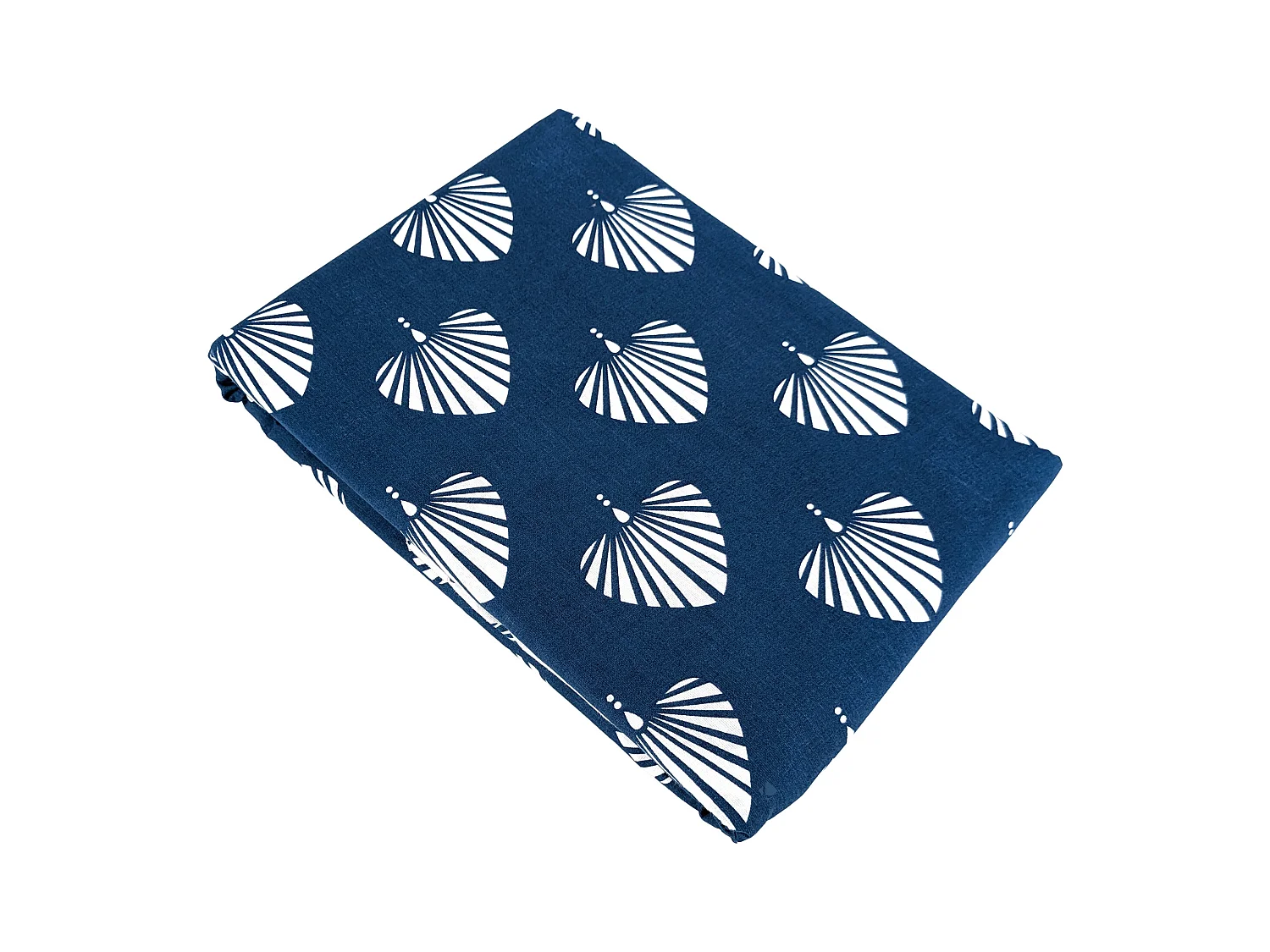 Parure de lit 240x220 cm coton bci adouci FLAVY bleu 3 pièces