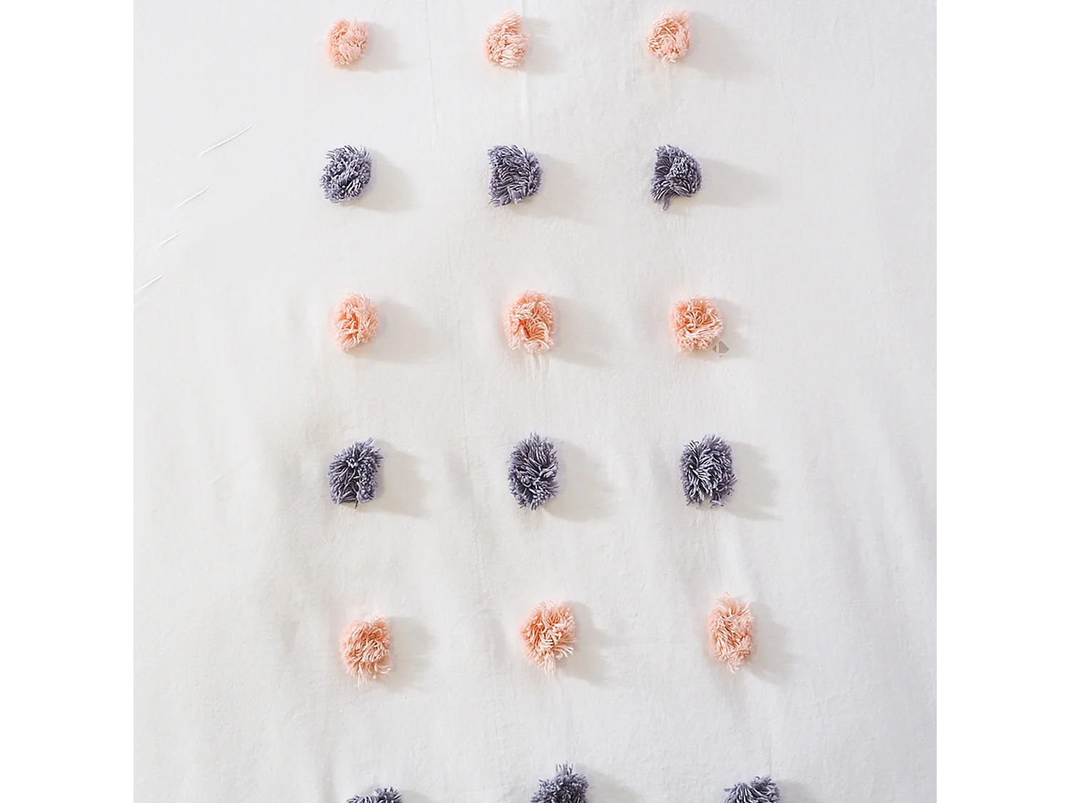 Parure de lit 260x240 cm coton BCI adouci POUPIE Blanc 3 pièces