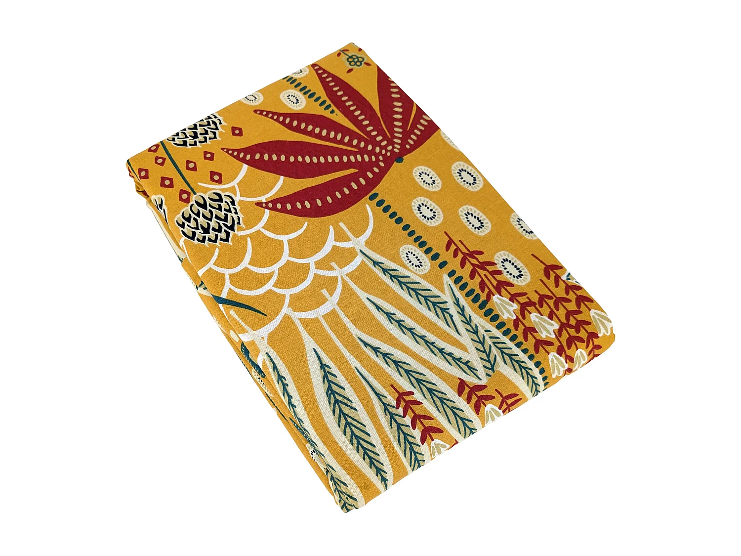 Parure de lit 240x220 cm coton bci adouci COME jaune 3 pièces