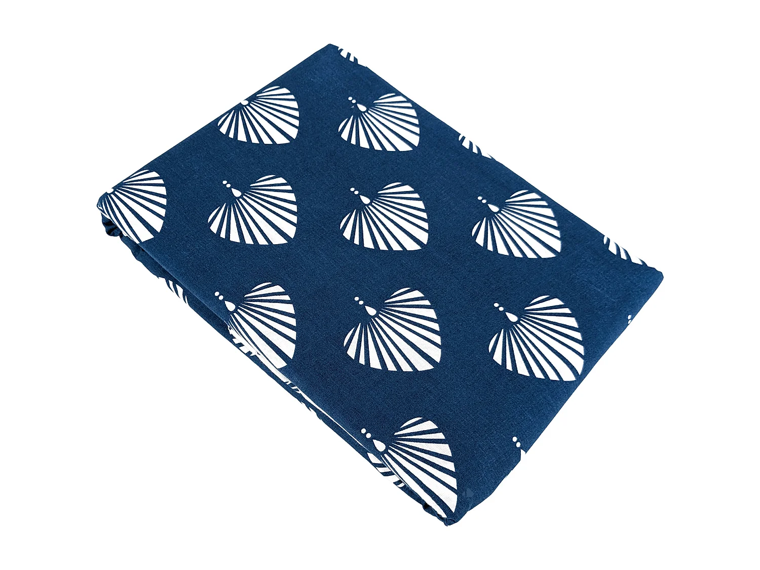 Parure de lit 140x200 cm coton bci adouci FLAVY bleu 2 pièces