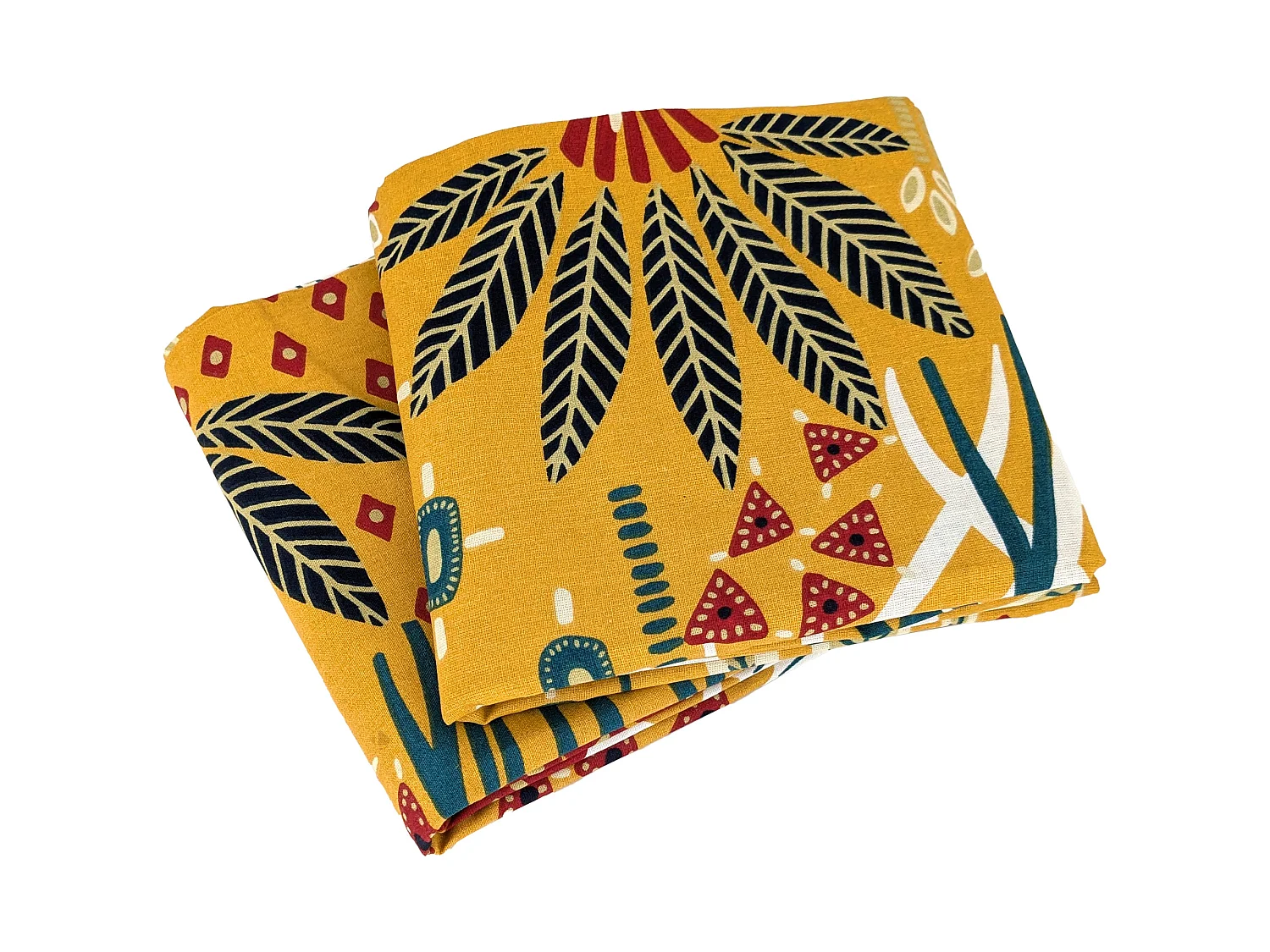 Parure de lit 260x240 cm coton COME jaune 3 pièces