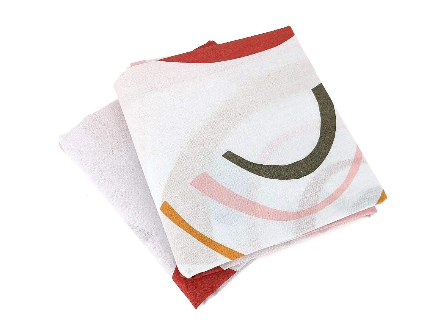 Parure de lit 260x240 cm coton DOME Rose 3 pièces