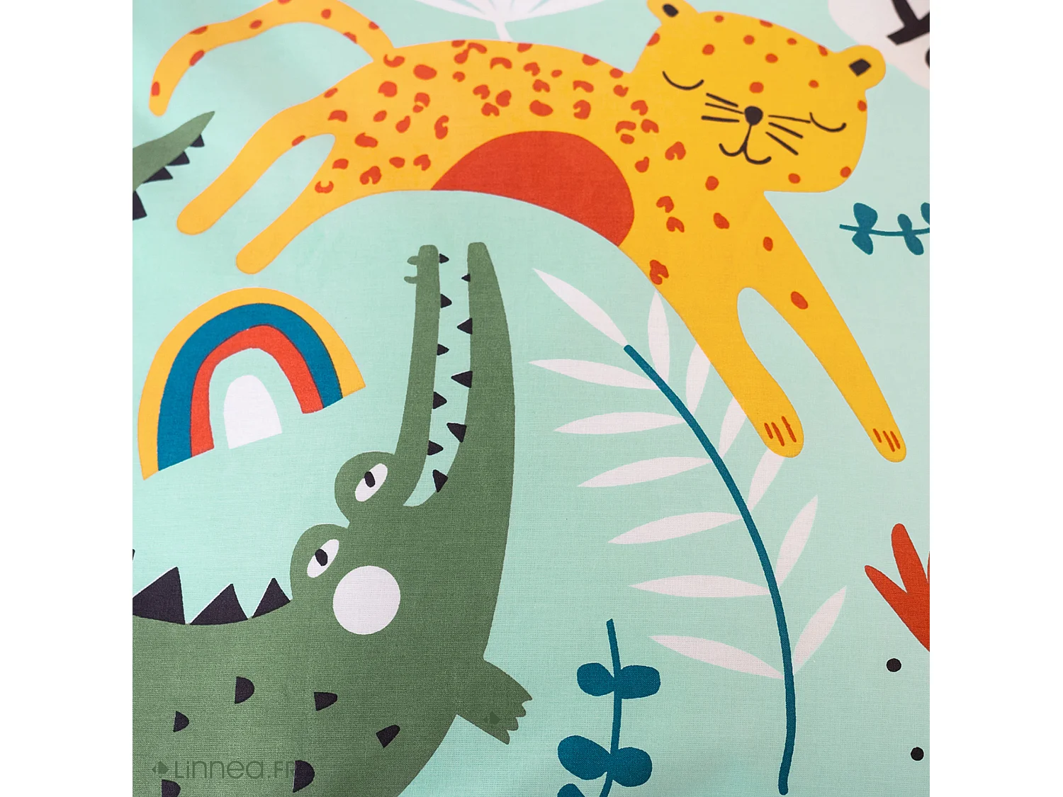 Parure de lit 140x200 cm coton bci adouci POUMBA vert 2 pièces