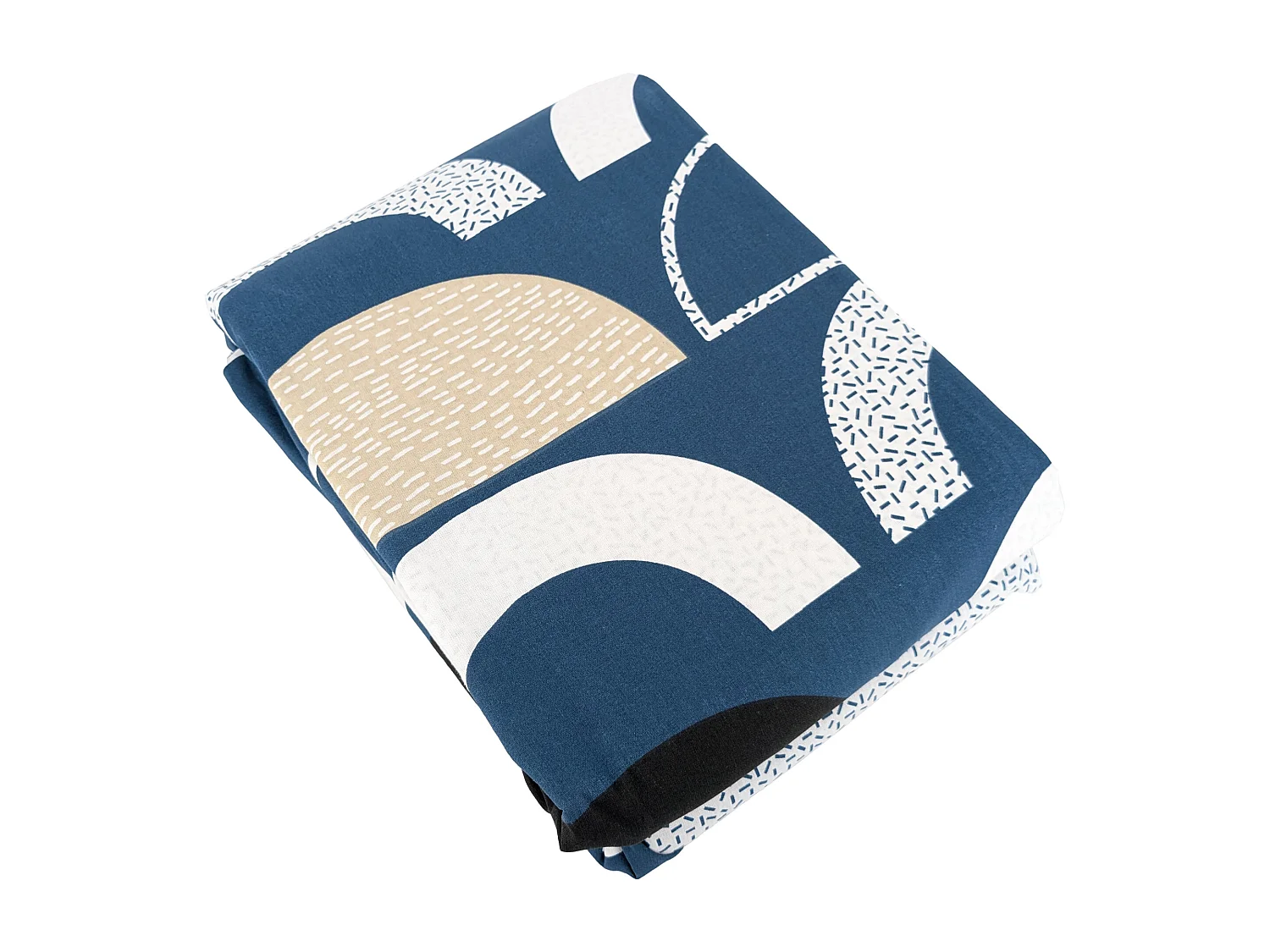 Parure de lit 260x240 cm coton BERLIOZ Bleu 3 pièces