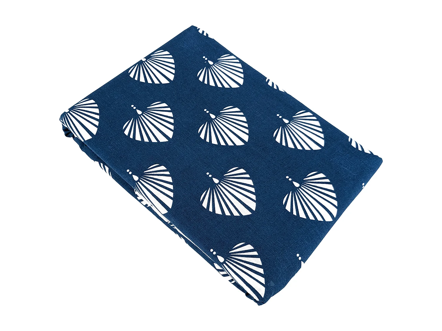 Parure de lit 260x240 cm coton bci adouci FLAVY bleu 3 pièces