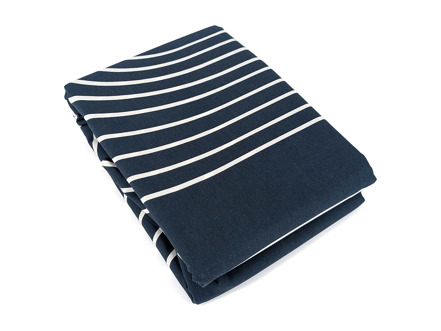 Parure de lit 240x220 cm coton BCI adouci CUTS Bleu 3 pièces