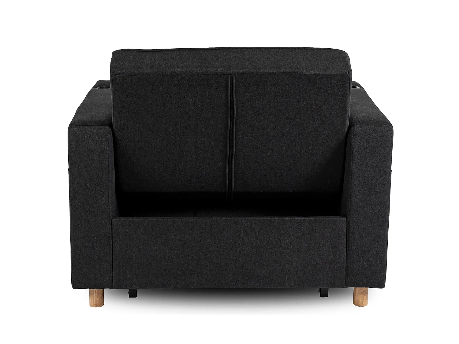 Poltrona reclinável lounge SOLOR em Preto