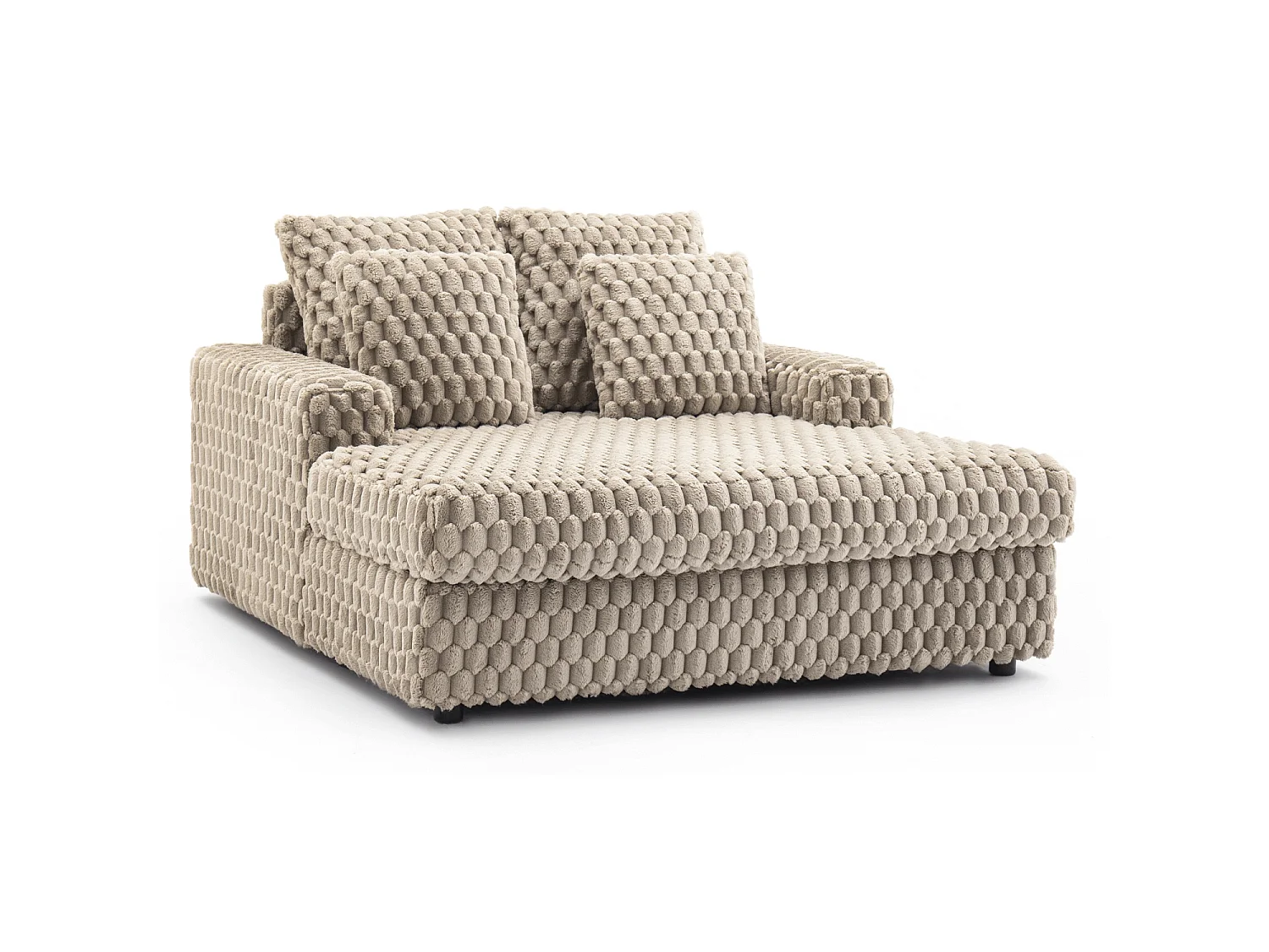 Chaise lounge inclinable KOBEL beige