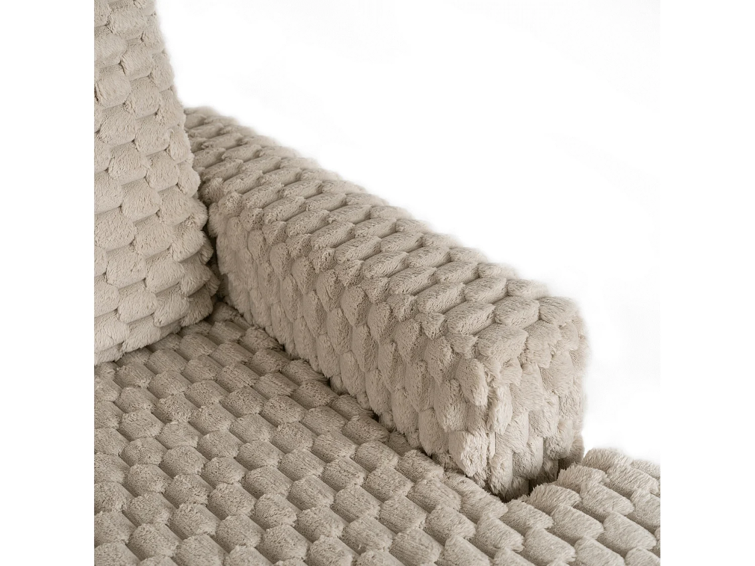 Chaise lounge inclinable KOBEL beige