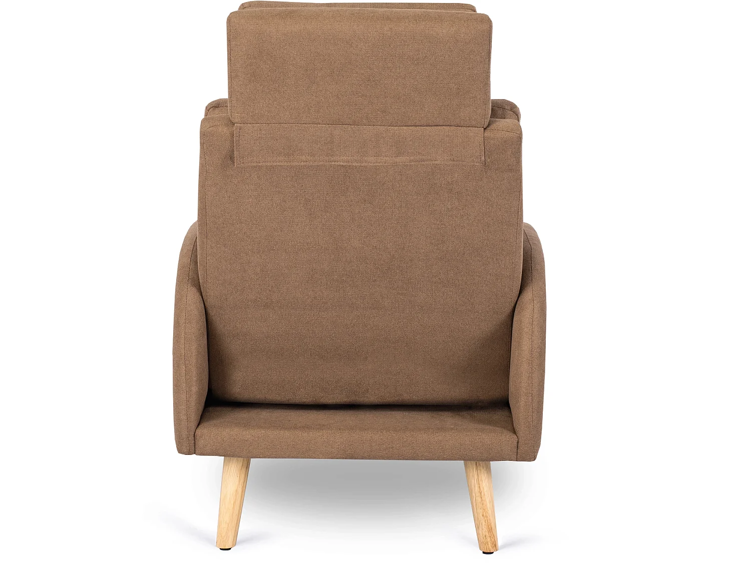 Poltrona Reclinável de Lounge com Pouf HENRY Brown