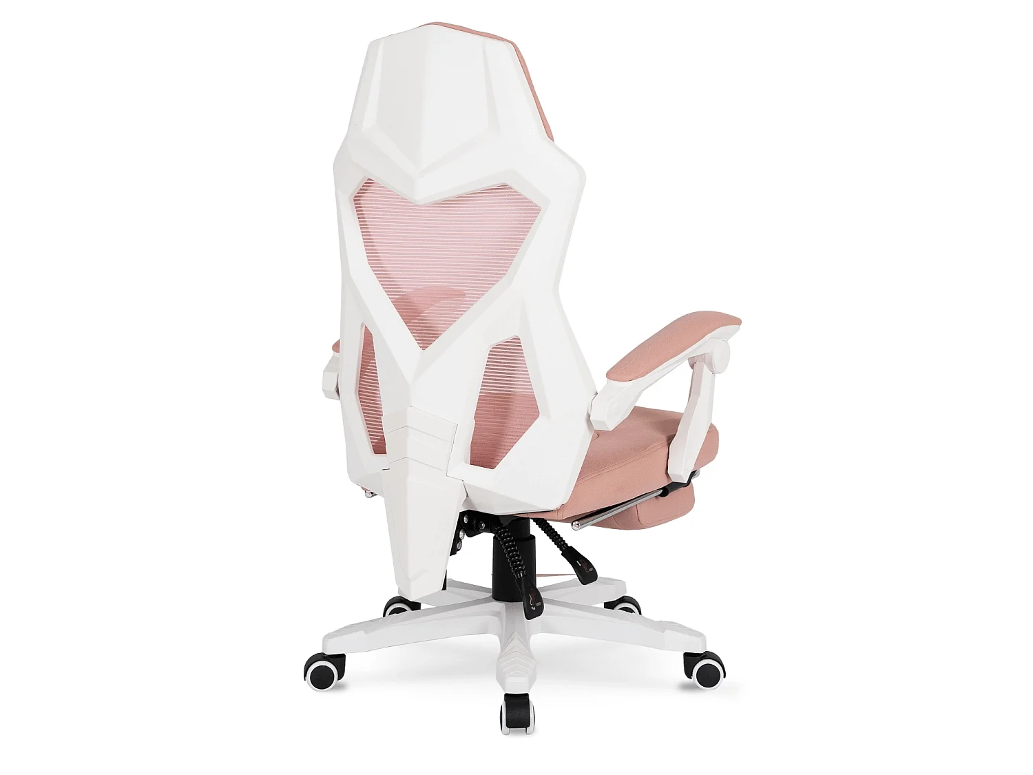 Chaise pivotante BING Gaming rose/blanc
