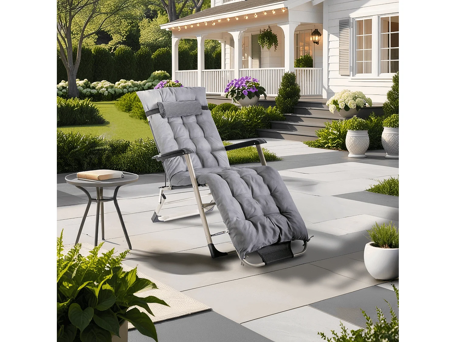 Gris du fauteuil de jardin EDISON