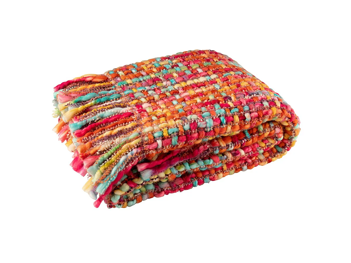 Plaid Tricoté "Efrain" 130x170cm Multicolore