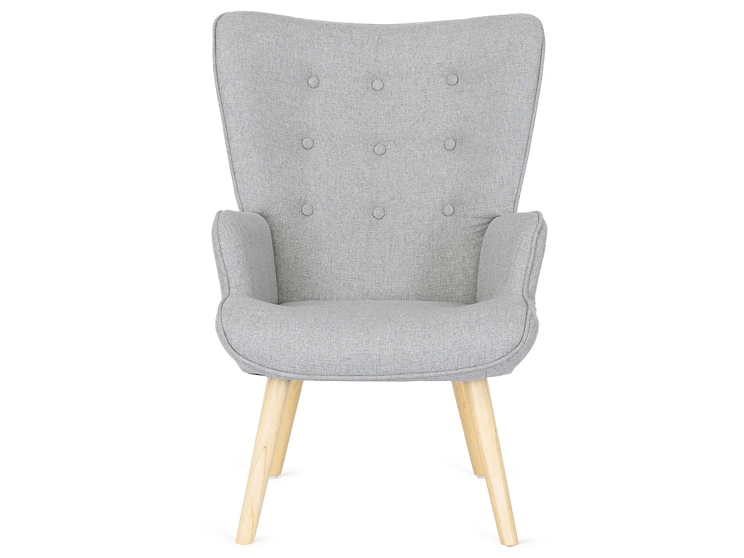 Lænestol med pouffe LOZANO 2 Grå