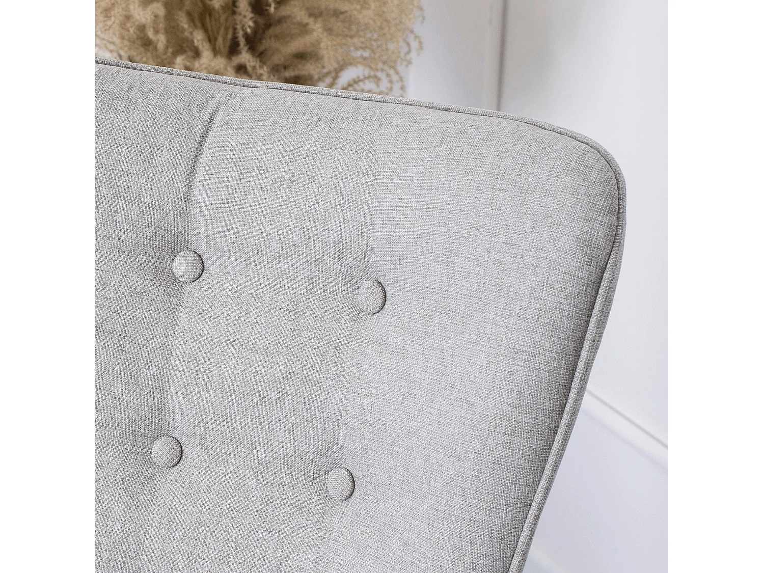 Lænestol med pouffe LOZANO 2 Grå