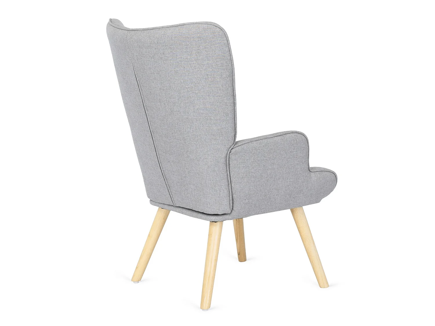 Lænestol med pouffe LOZANO 2 Grå