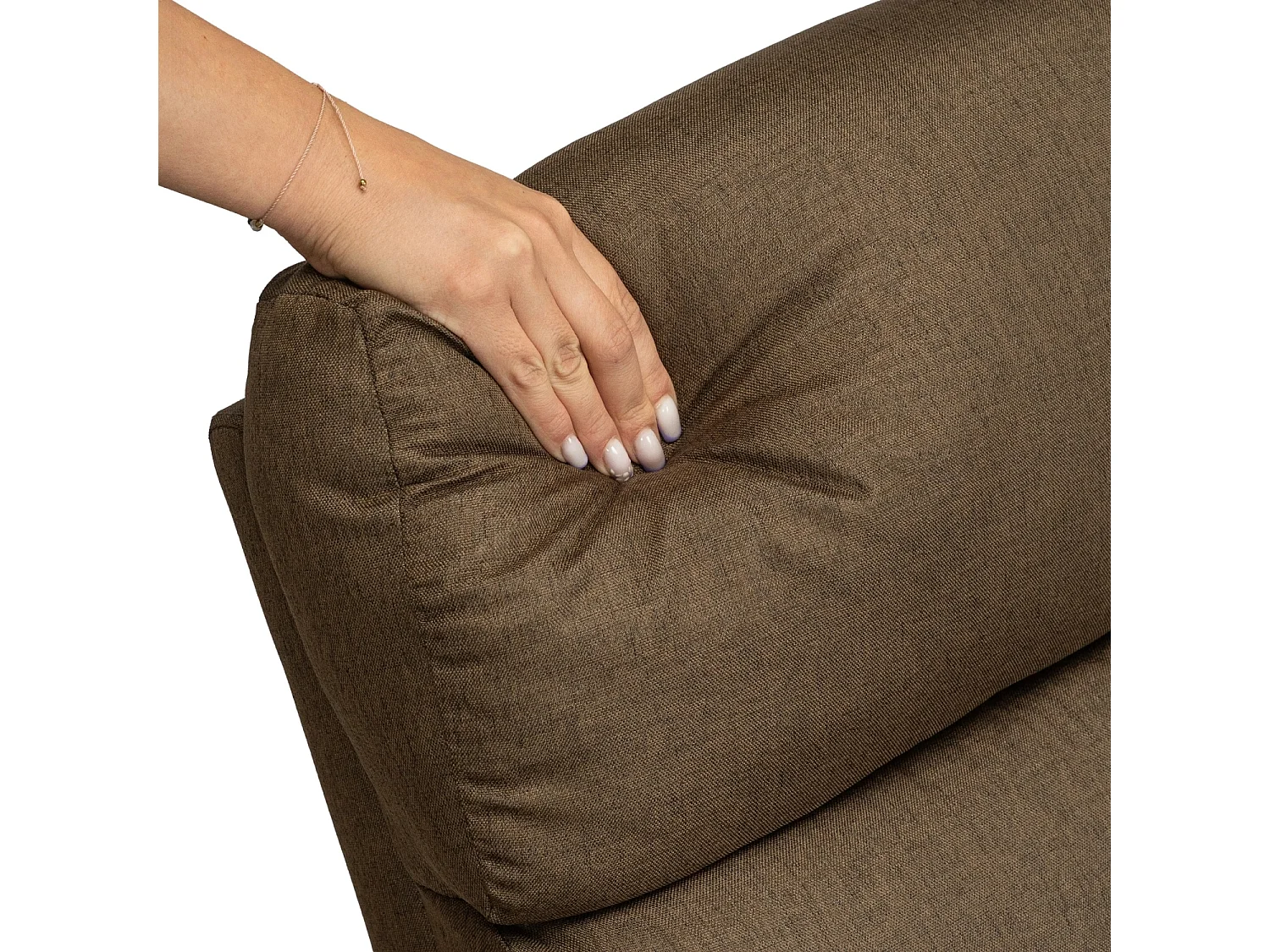 COLTON ARMCHAIR Brown met staande functie