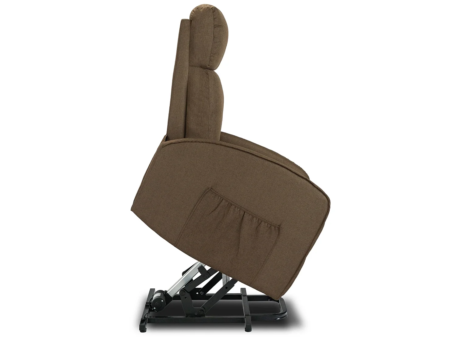 COLTON ARMCHAIR Brown met staande functie