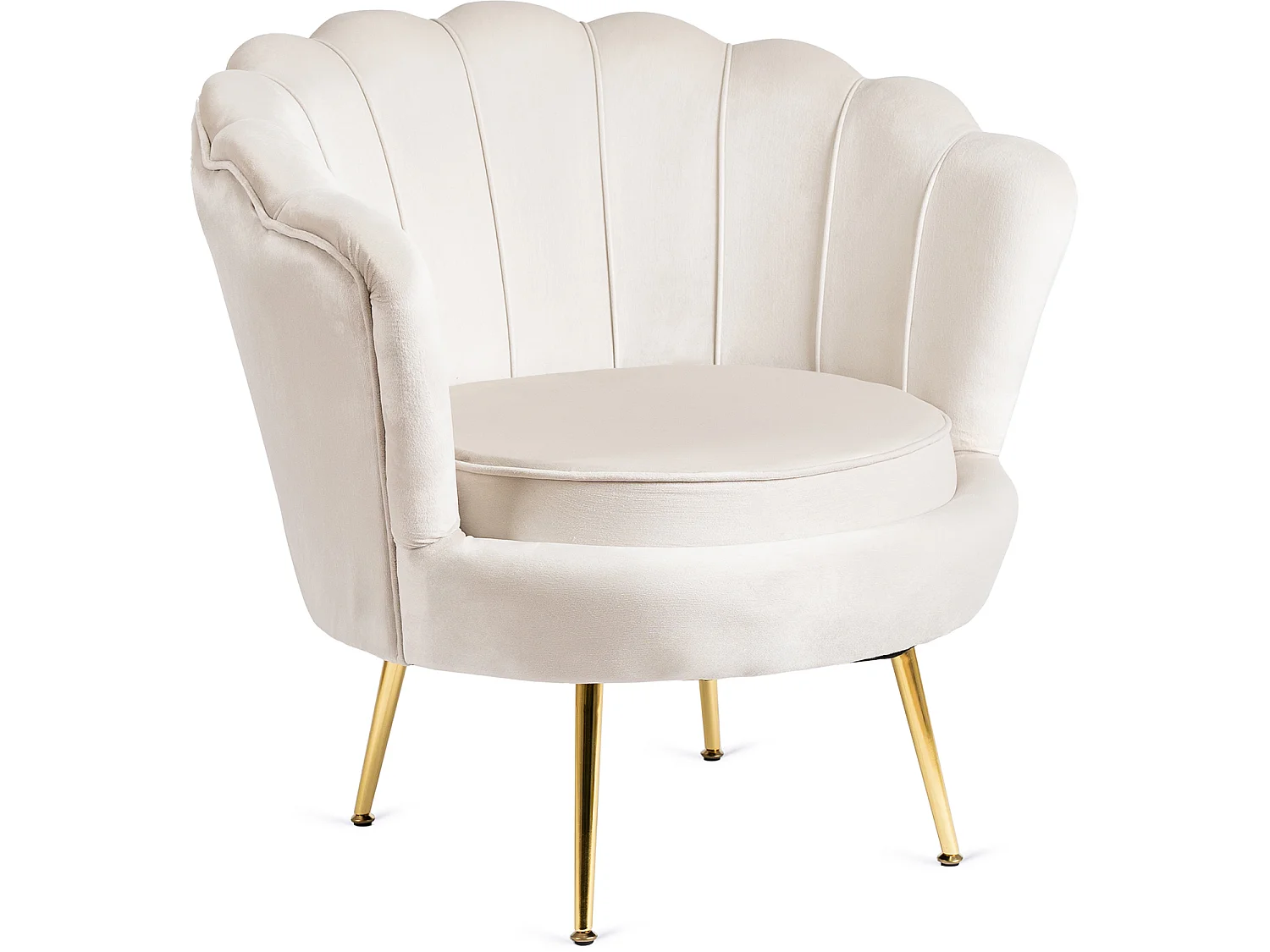 Lounge da poltrona ANGEL in Cream Velurow