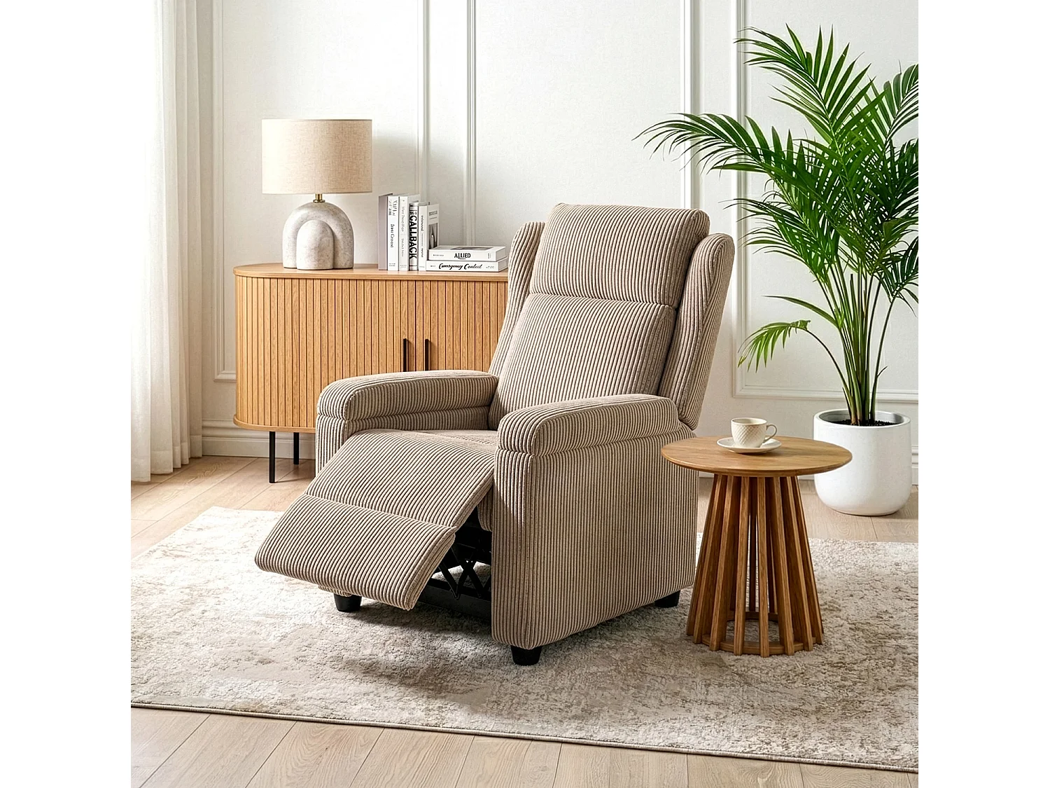 SPENCER fåtölj, manchester beige