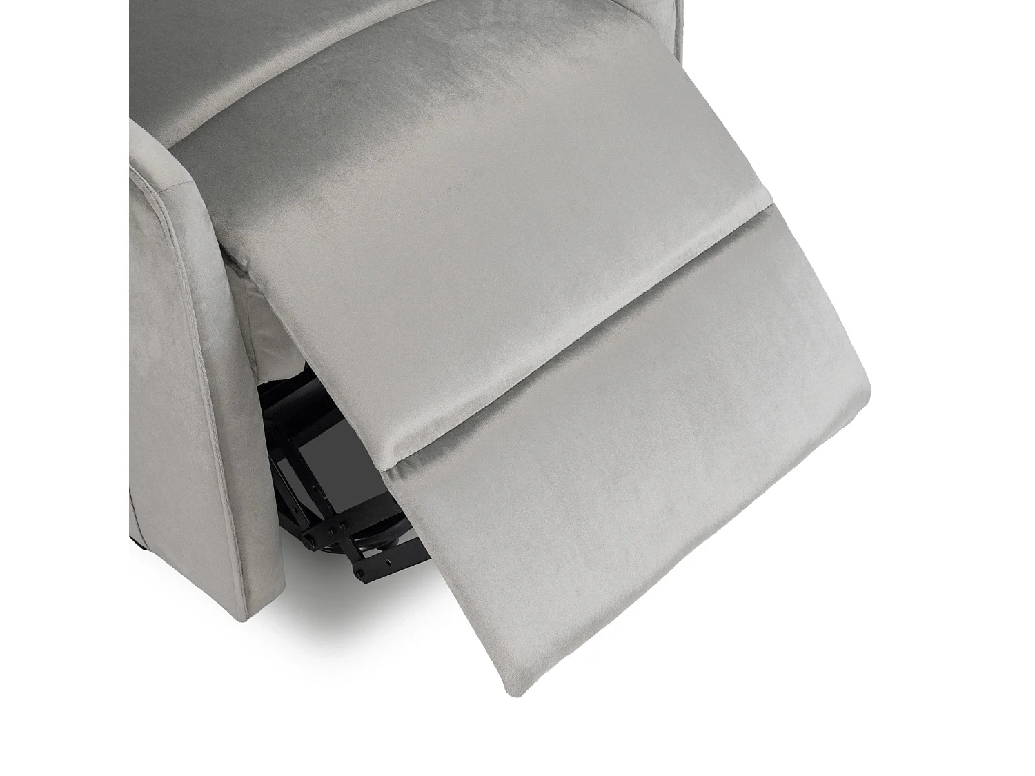 COLTON ARMCHAIR Velluto grigio con funzione in piedi