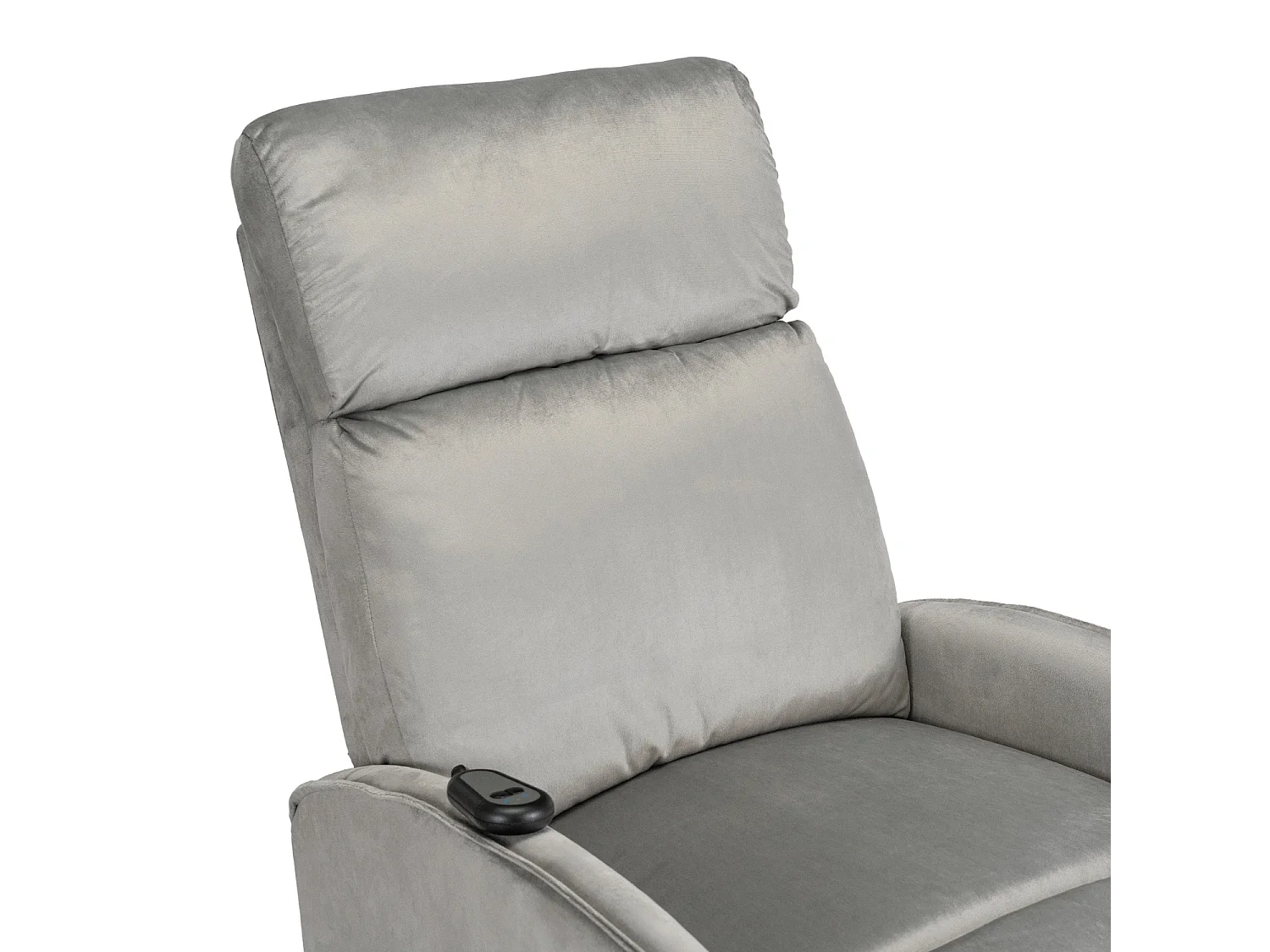 COLTON ARMCHAIR Velluto grigio con funzione in piedi