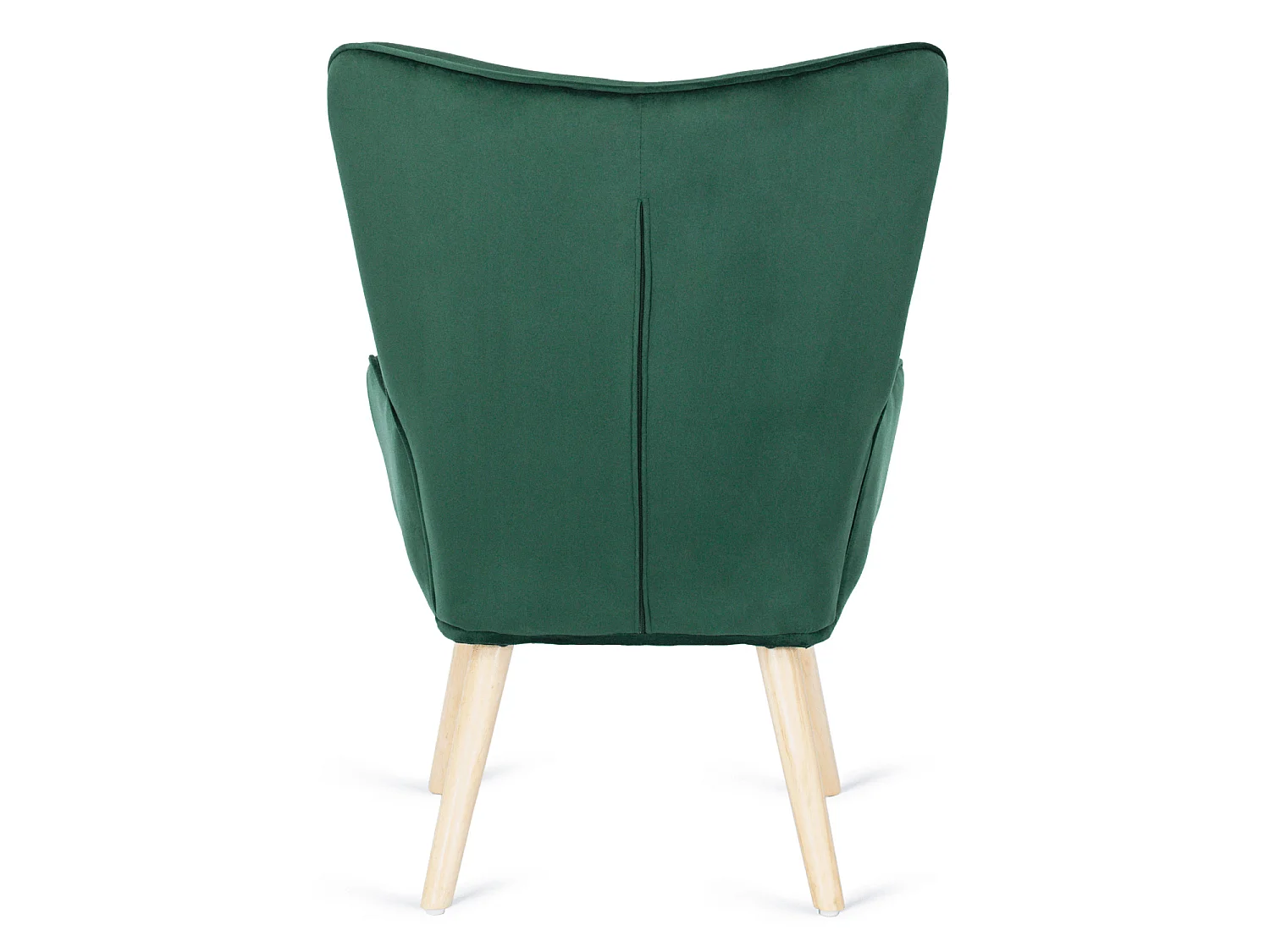Lænestol med pouffe LOZANO Green Velour