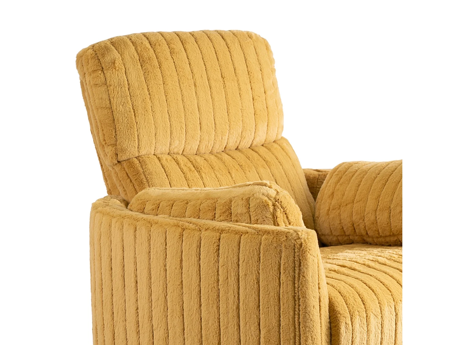RAUL Mosterd Ribfluwelen Loungestoel