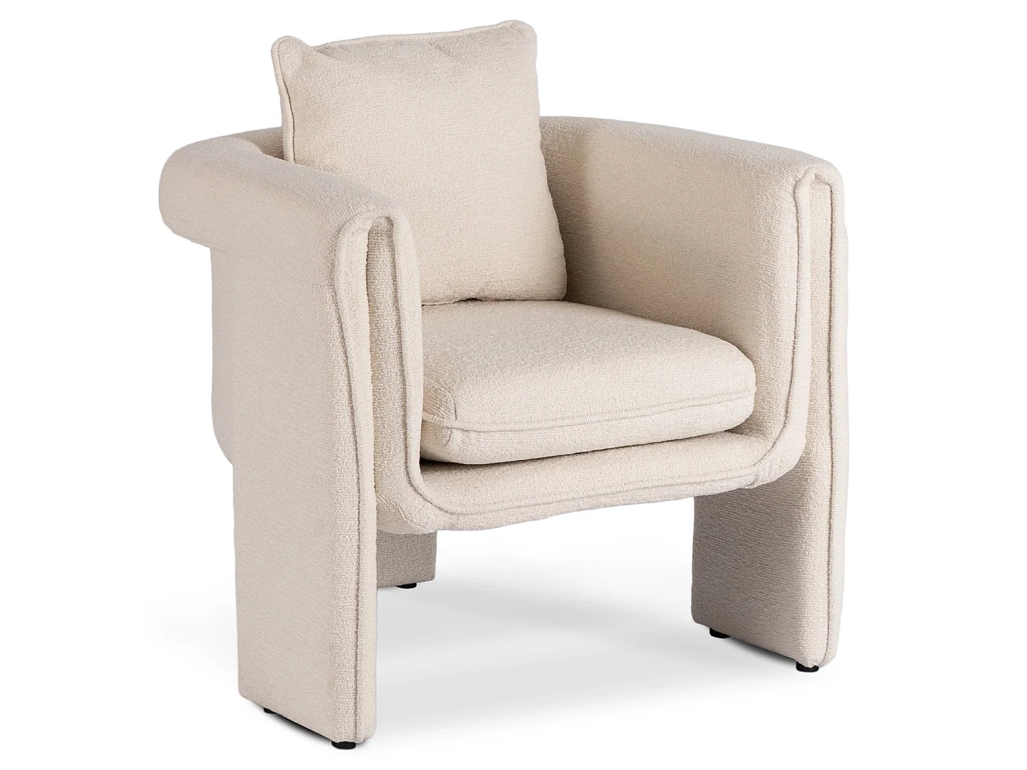Lounge armchair GALA for the Living Room in Cream