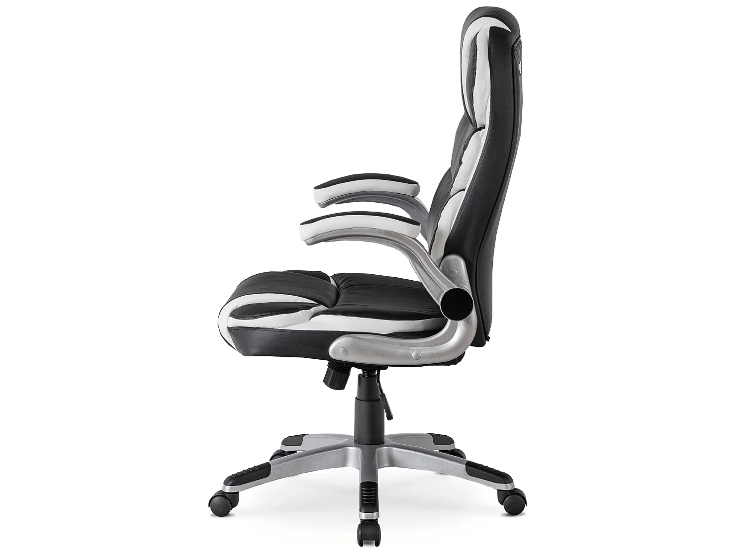 Fauteuil de bureau pivotant LIVERPOOL en cuir éco noir