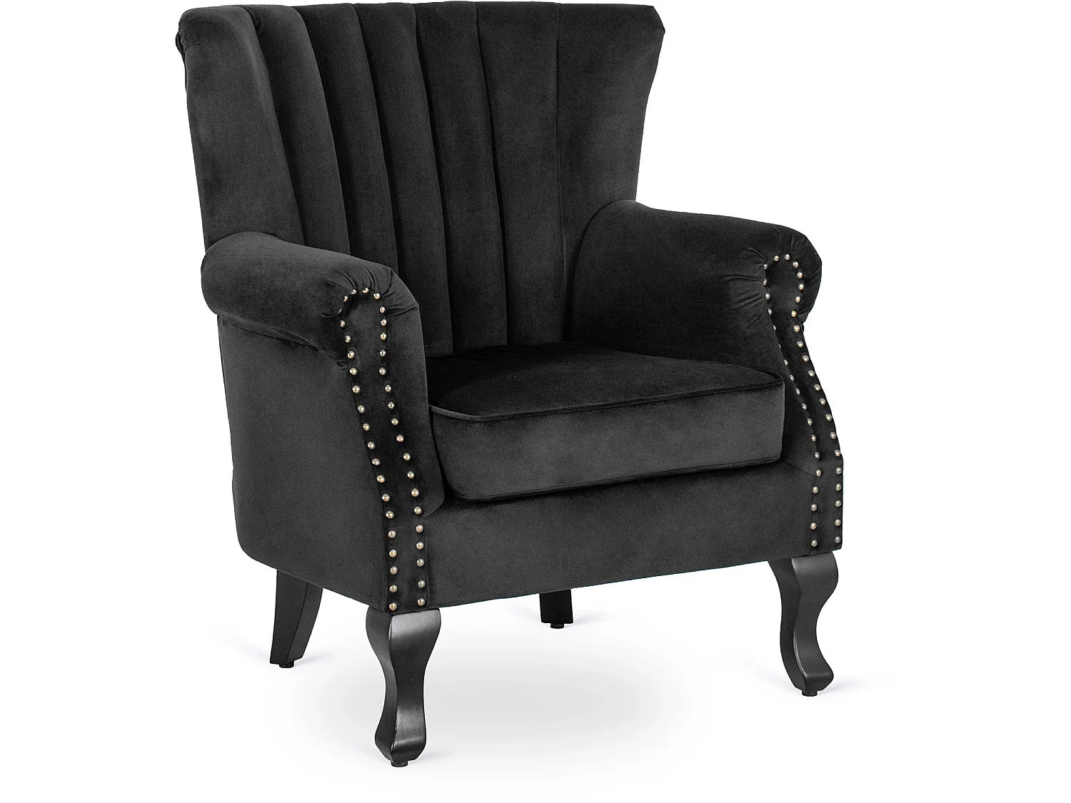 Espreguiçadeira clássica MALLO Black Velour
