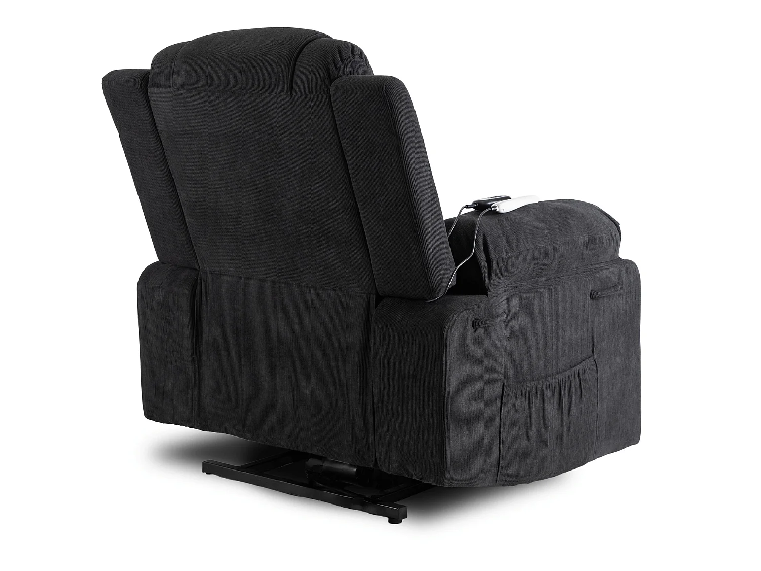 Cadeira de massagem relaxante com função de pé FENIX Black