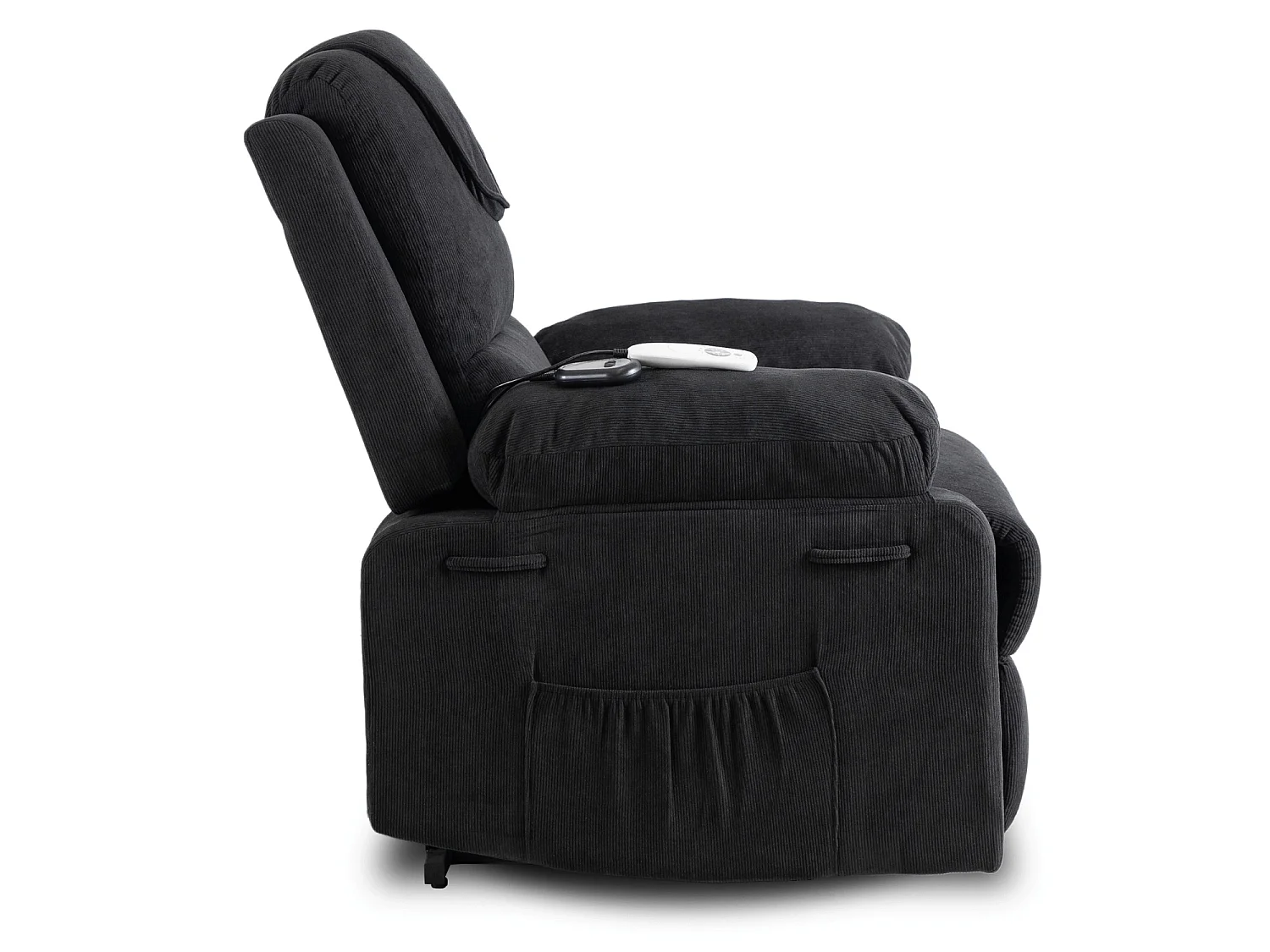 Cadeira de massagem relaxante com função de pé FENIX Black