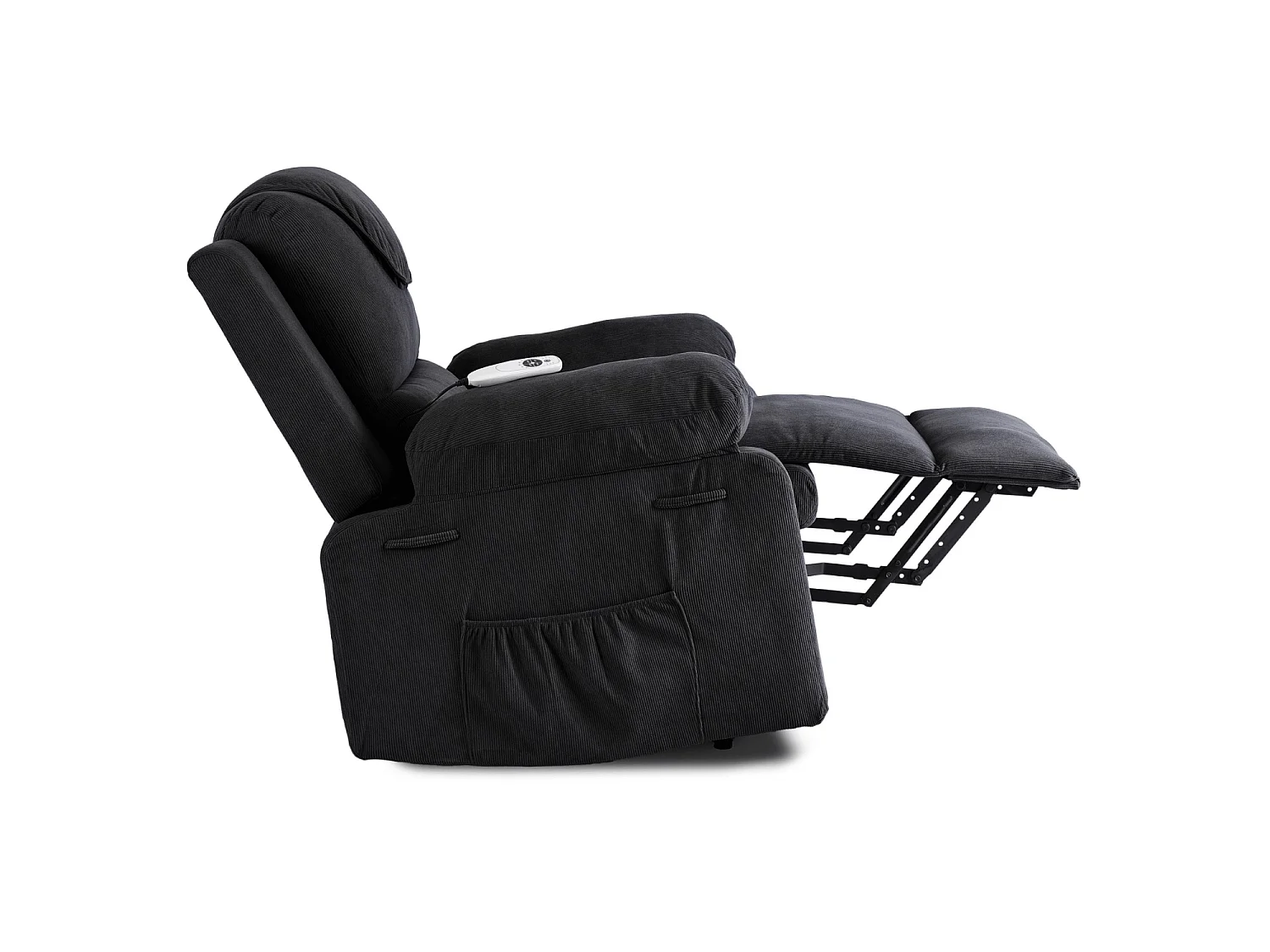 Cadeira de massagem relaxante com função de pé FENIX Black