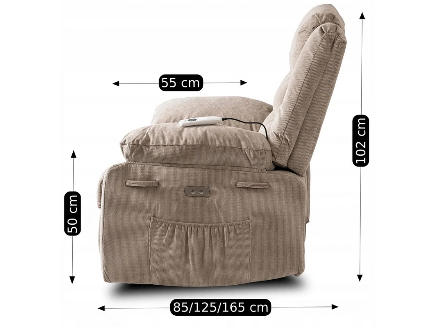 Poltrona de massagem JASPER Bege