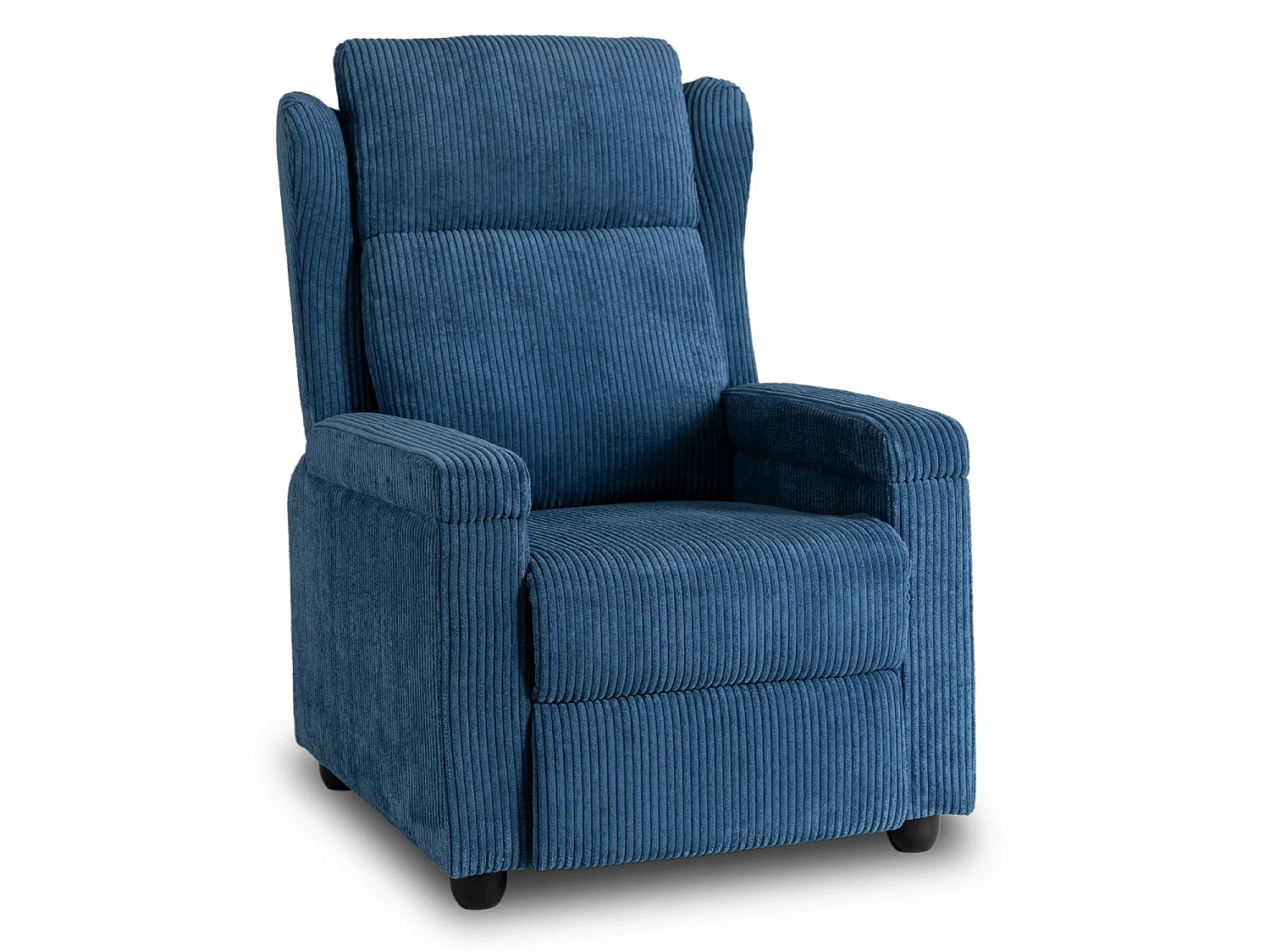 Cadeira de Veludo Cotelê SPENCER Azul Marinho