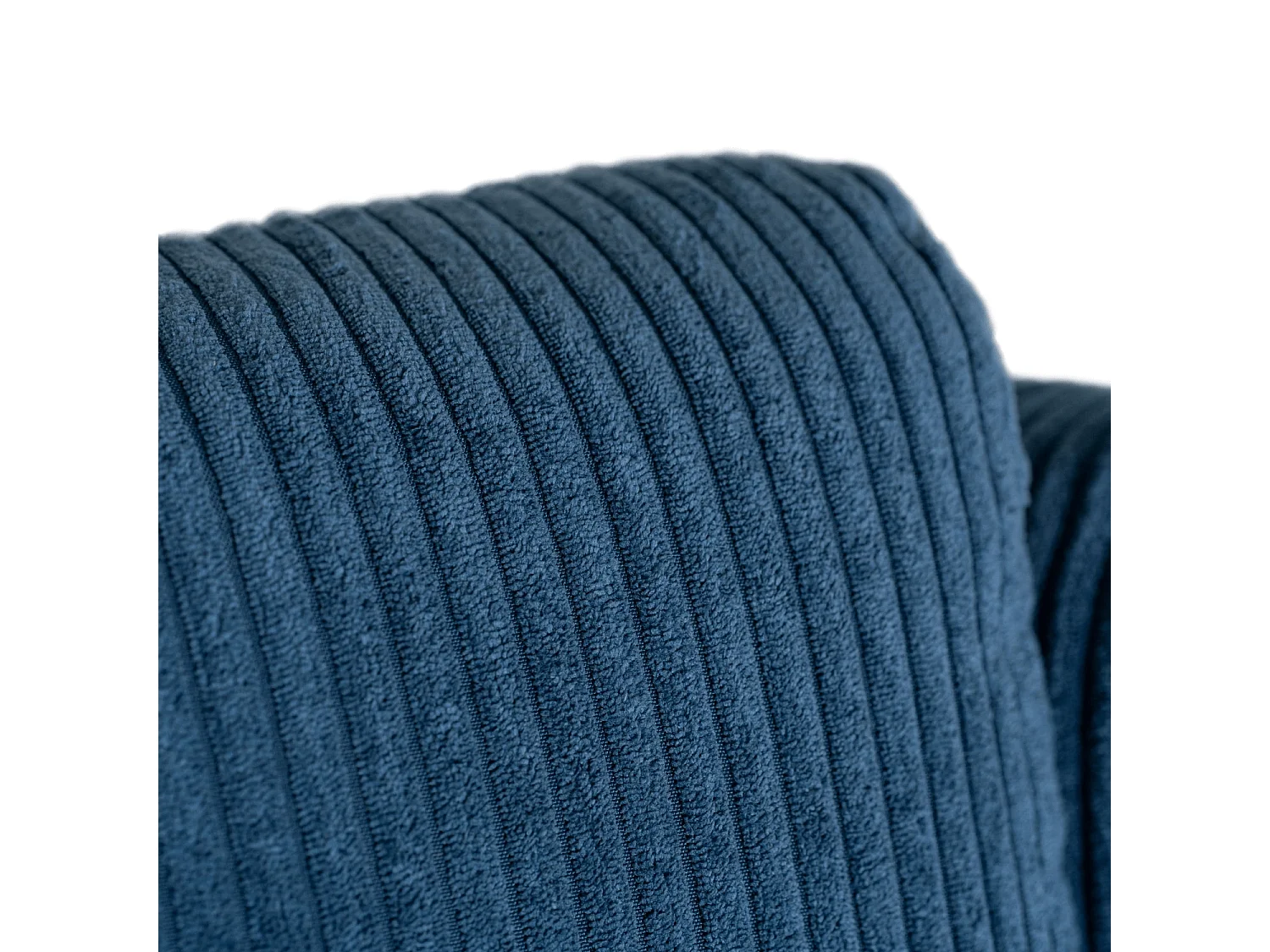 Cadeira de Veludo Cotelê SPENCER Azul Marinho