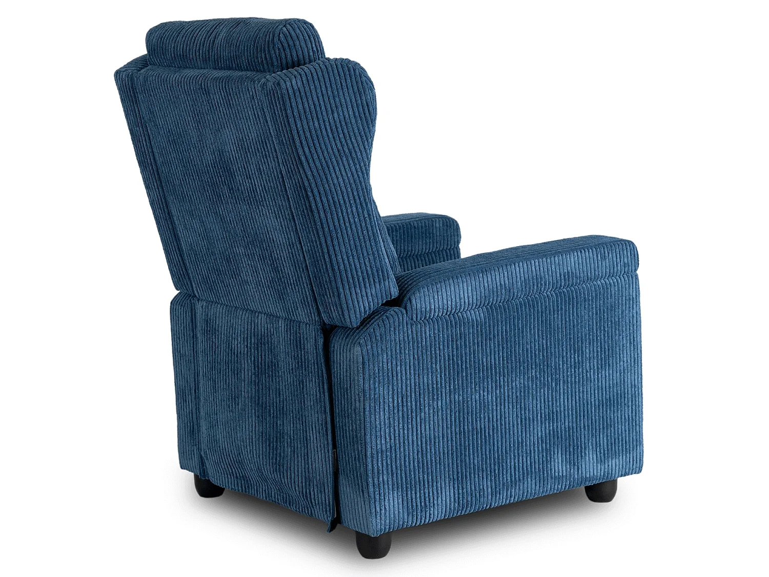 Cadeira de Veludo Cotelê SPENCER Azul Marinho
