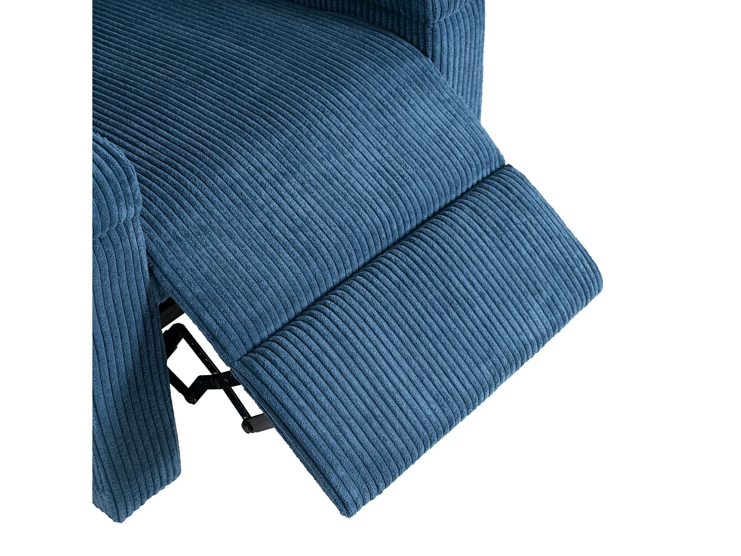 Cadeira de Veludo Cotelê SPENCER Azul Marinho