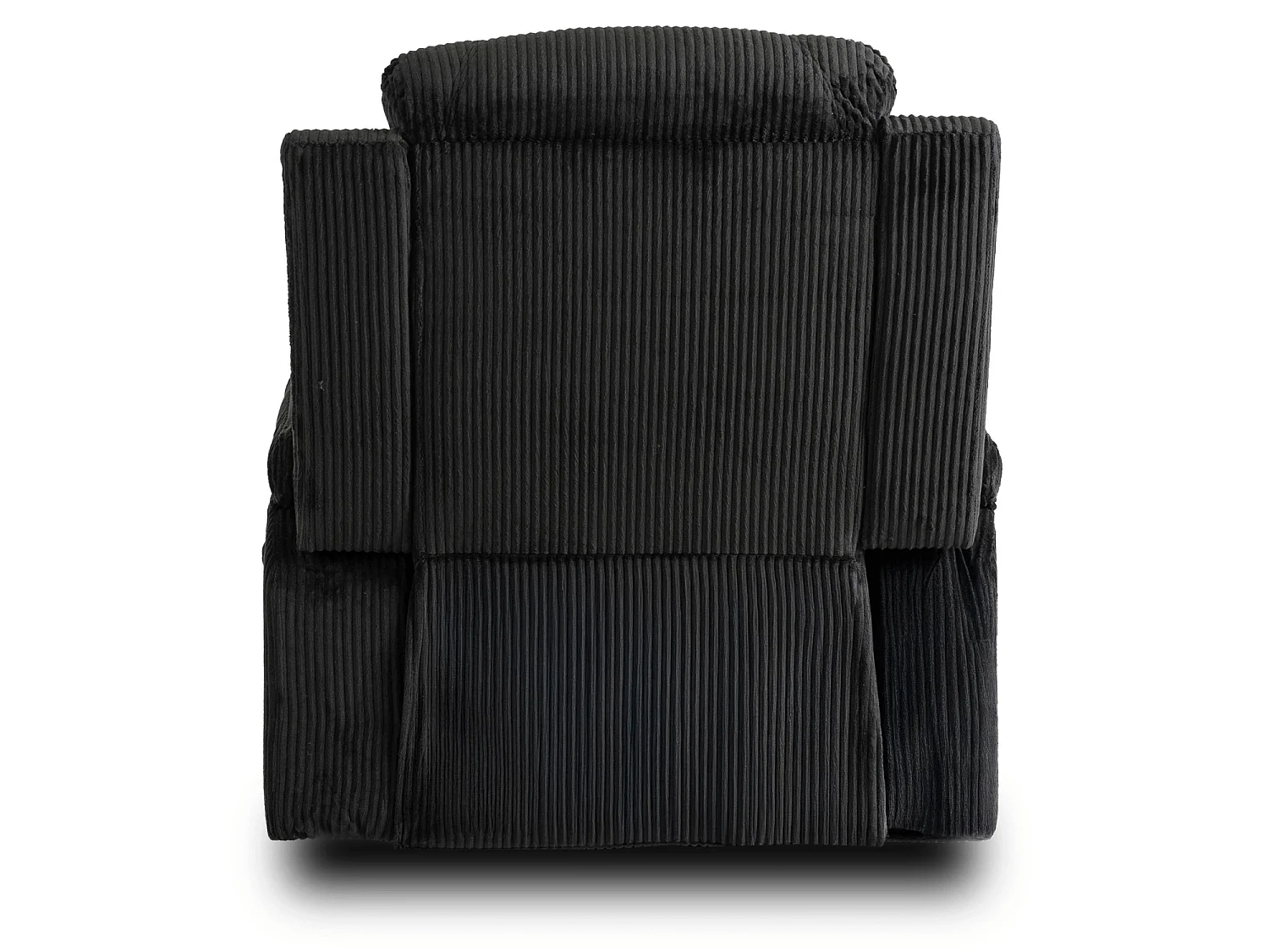 Fauteuil de massage lounge BOX En velours côtelé noir